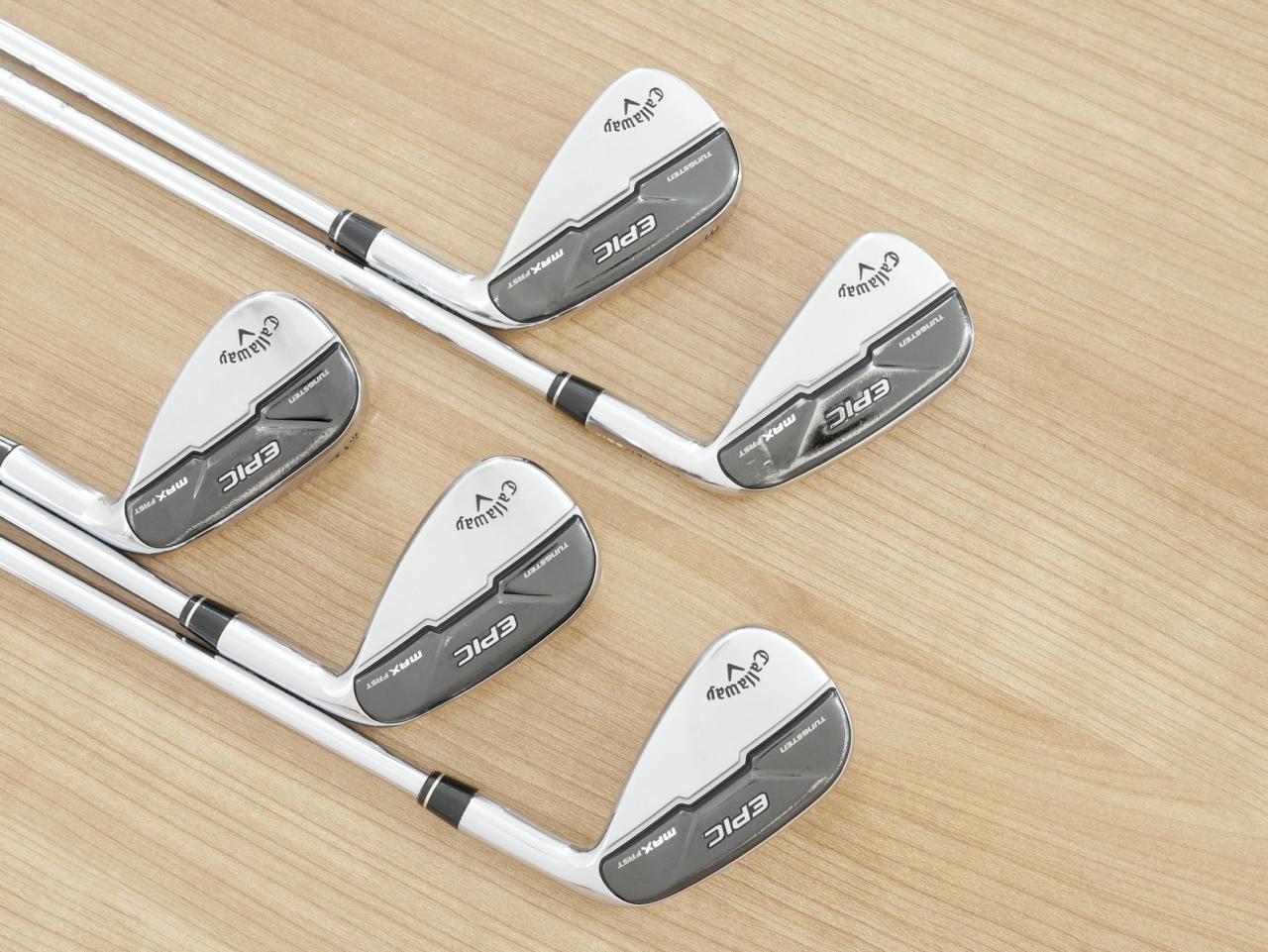 Iron set : Callaway : ชุดเหล็ก Callaway EPIC Max Fast (รุ่นแพงสุด ไกลสุดของ Callaway ปี 2021) มีเหล็ก 7-Pw,Aw (5 ชิ้น) ก้านเหล็ก NS Pro 850 NEO Flex S