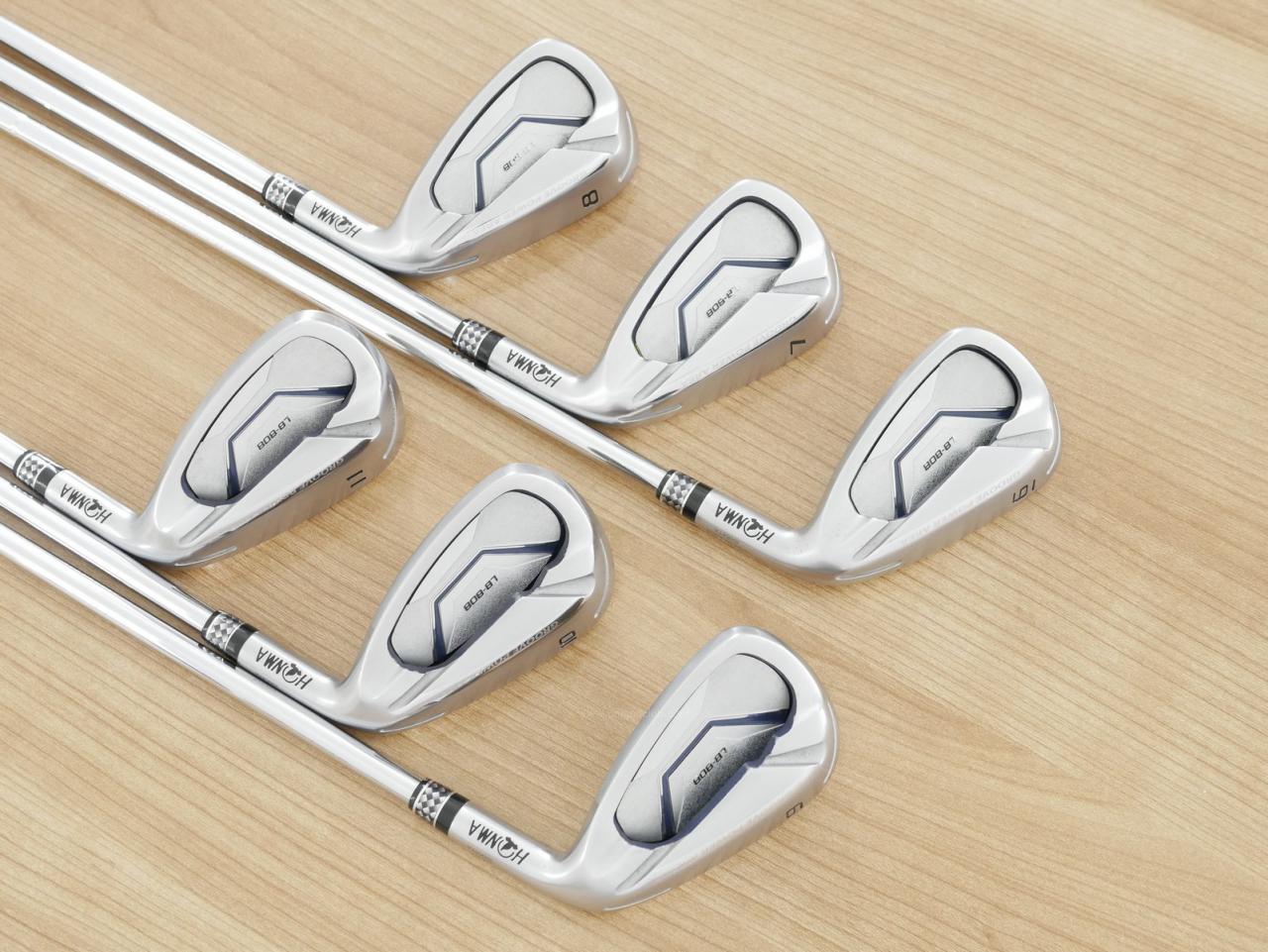 Iron set : Honma : ชุดเหล็ก Honma LB-808 (ปี 2018 ใบใหญ่ หน้าเด้ง ตีง่ายมาก) มีเหล็ก 6-11 (6 ชิ้น) ก้านเหล็ก NS Pro Zelos 7 Flex R