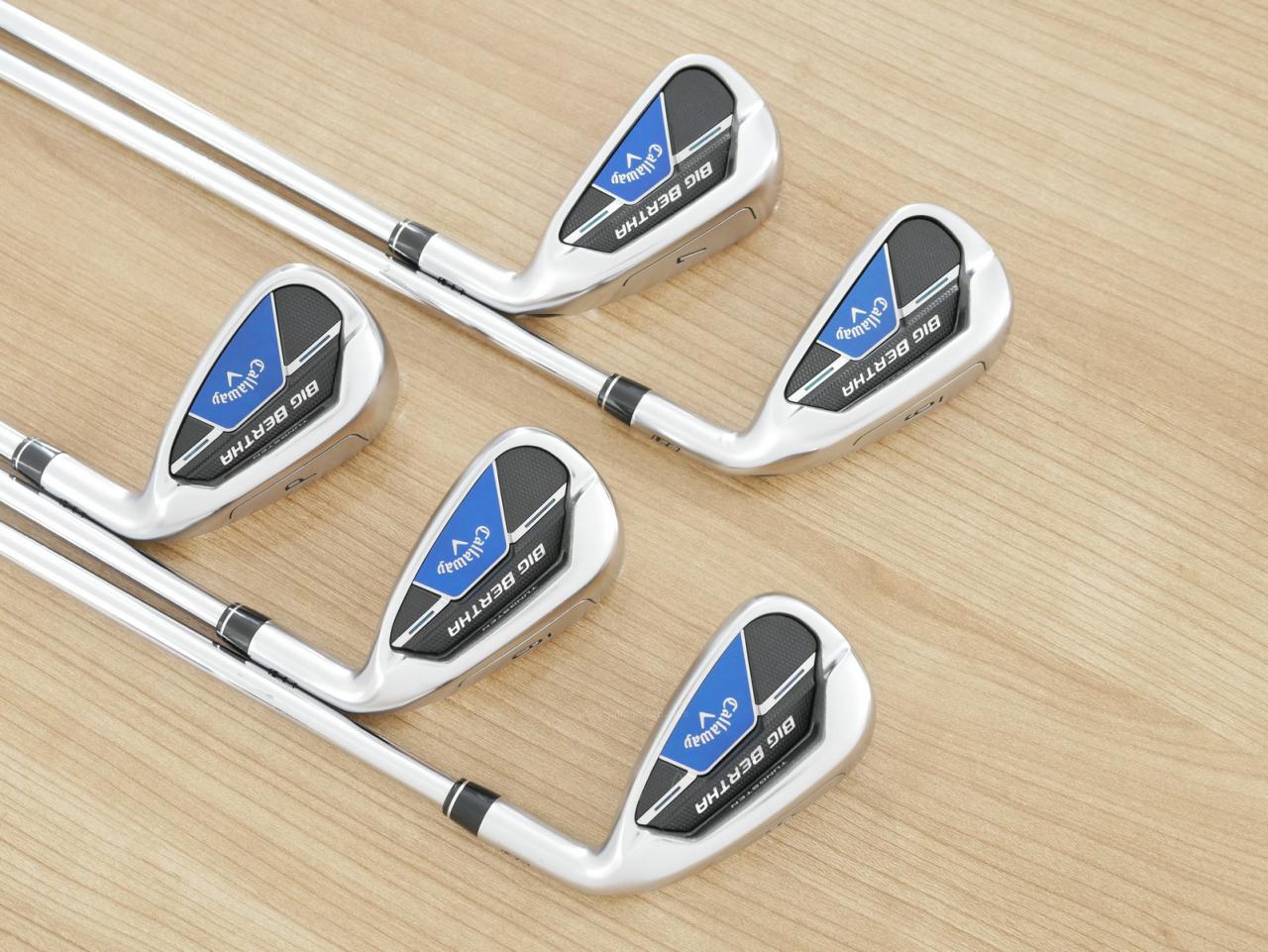 Iron set : Callaway : ชุดเหล็ก Callaway Big Bertha B21 (ออกปี 2021 ตีง่ายที่สุดของ Callaway) มีเหล็ก 6-Pw (5 ชิ้น) ก้านเหล็ก NS Pro ZELOS 7 Flex S