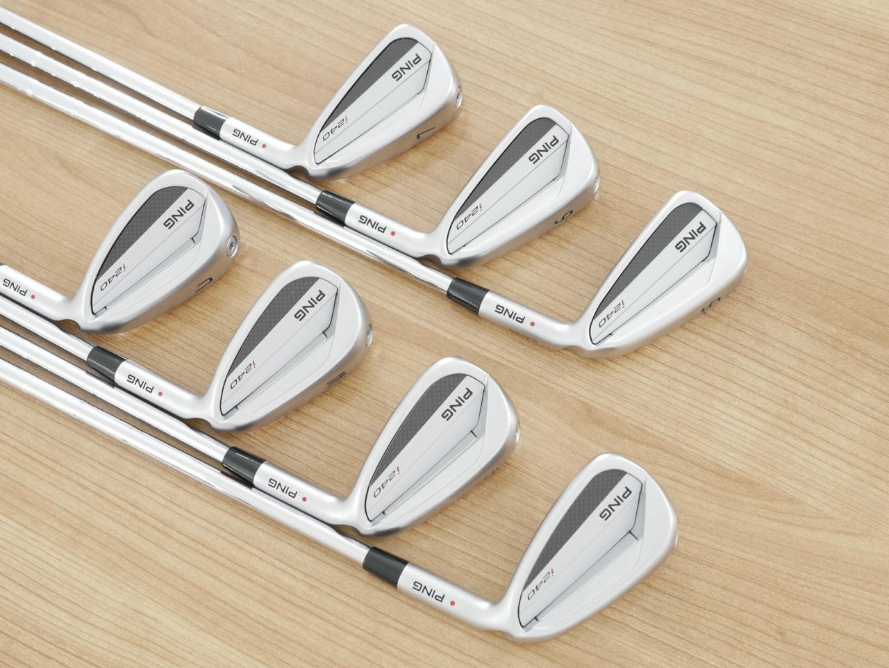 Iron set : Ping : ชุดเหล็ก Ping i240 (รุ่นล่าสุด ออกปี 2025) มีเหล็ก 5-Pw,Aw (7 ชิ้น) ก้านเหล็ก Ping AWT 3.0 Lite Flex S