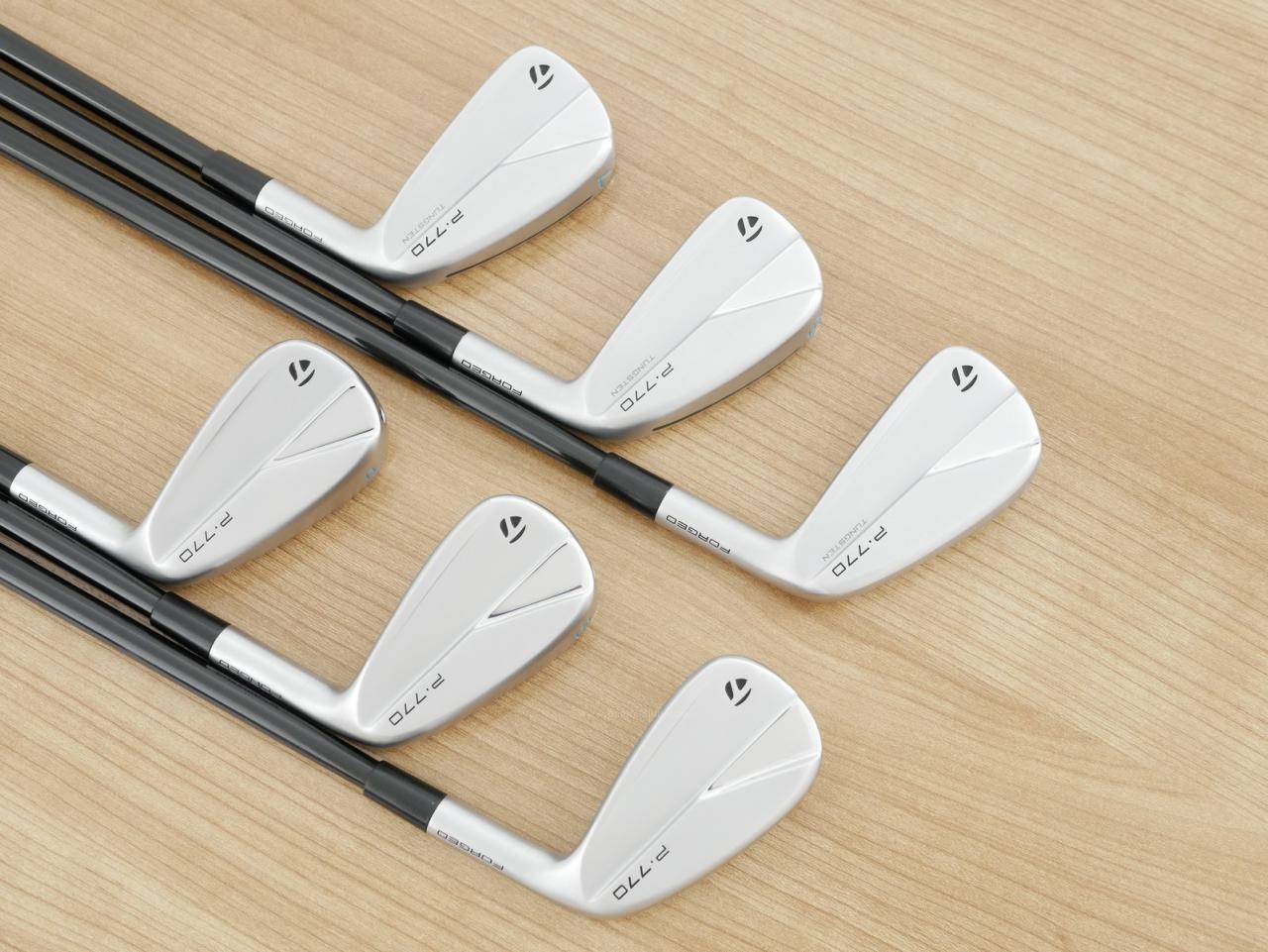 Iron set : Taylormade : ชุดเหล็ก Taylormade P770 Forged (รุ่นปี 2023 นุ่ม แน่น)  มีเหล็ก 5-Pw (6 ชิ้น) ก้านกราไฟต์ Mitsubishi Diamana Thump i95 Flex S