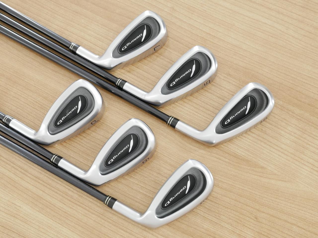 Iron set : Fourteen : ชุดเหล็ก Fourteen Gelong D (ใบใหญ่ ตีง่าย ไกล) มีเหล็ก 5-Pw (6 ชิ้น) ก้านกราไฟต์ Flex R