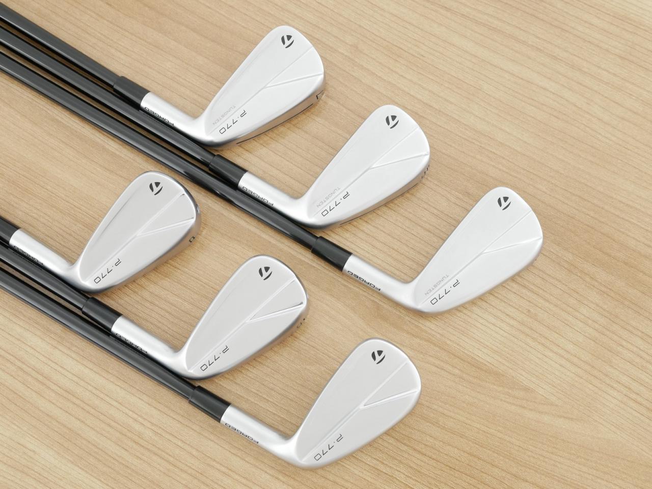 Iron set : Taylormade : ชุดเหล็ก Taylormade P770 Forged (รุ่นปี 2023 นุ่ม แน่น)  มีเหล็ก 5-Pw (6 ชิ้น) ก้านกราไฟต์ Mitsubishi Diamana Thump i95 Flex S