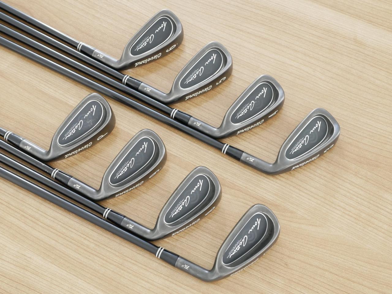Iron set : Other Brand : ชุดเหล็ก Cleveland TA5 Gunmetal มีเหล็ก 3-Pw (8 ชิ้น) ก้านกราไฟต์ Flex R