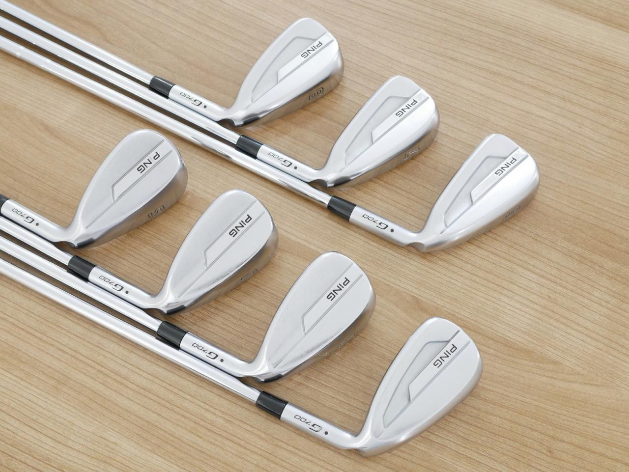 Iron set : Ping : ชุดเหล็ก Ping G700 (ปี 2019 Japan Spec. ใบใหญ่ ง่ายที่สุด ไกลที่สุดของ Ping) มีเหล็ก 6-Pw,Aw,Sw (7 ชิ้น) ก้านเหล็ก NS Pro 950 Flex R