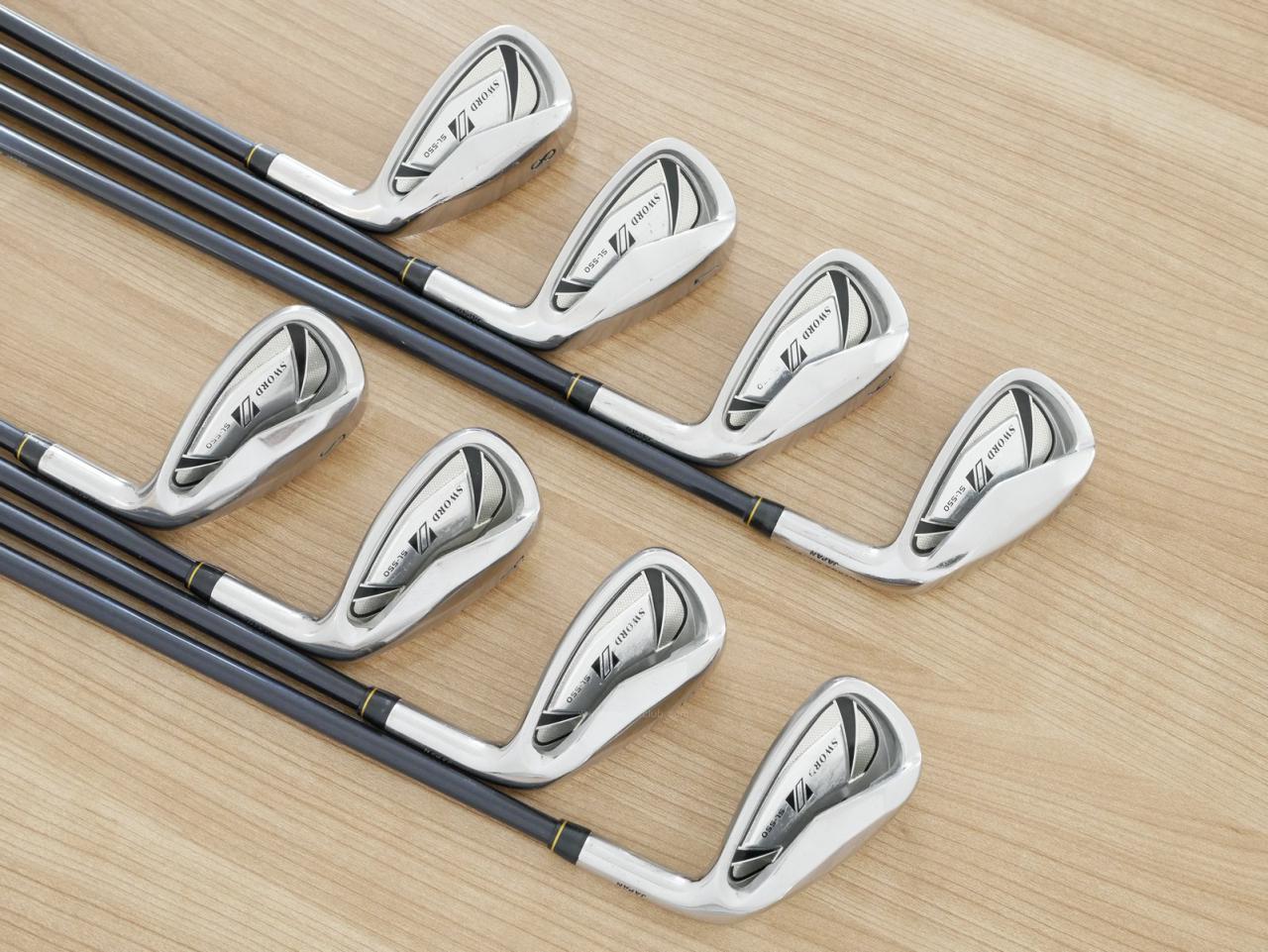 Iron set : Katana : ชุดเหล็ก Katana Sword SL-550 มีเหล็ก 5-Pw,Aw,Sw (8 ชิ้น) ก้านกราไฟต์ FLex R