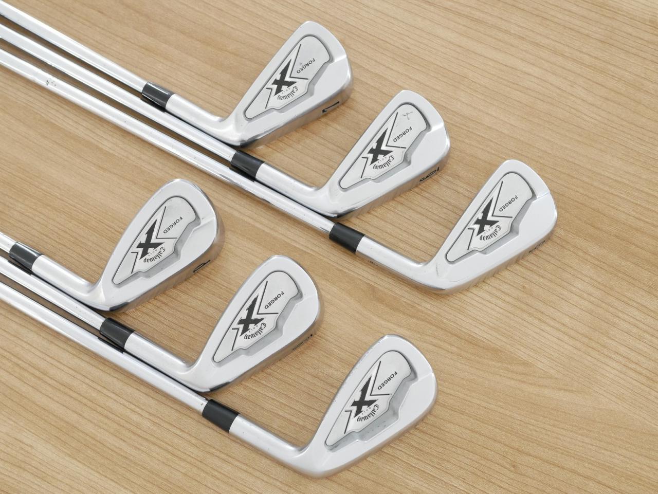 Iron set : Callaway : ชุดเหล็ก Callaway X Forged มีเหล็ก 5-Pw (6 ชิ้น) ก้านเหล็ก Dynamic Gold S300