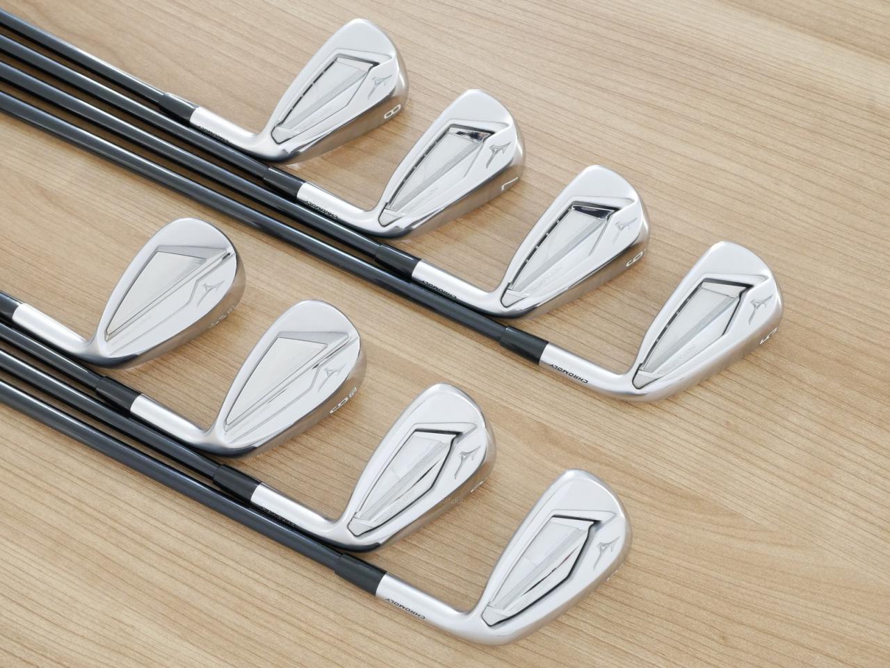 Iron set : Mizuno : ชุดเหล็ก Mizuno JPX 919 Hot Metal (ปี 2020 ตัวท๊อป ใบใหญ่ ไกล หน้าเด้ง) มีเหล็ก 5-Pw,Aw,Sw (8 ชิ้น) ก้านกราไฟต์ Flex R