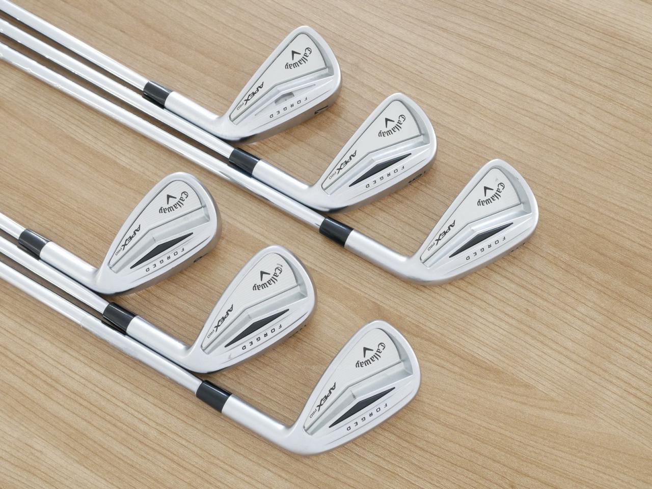 Iron set : Callaway : **มีตำหนิ** ชุดเหล็ก Callaway APEX Pro Forged มีเหล็ก 5-Pw (6 ชิ้น) ก้านเหล็ก NS Pro 950 Flex S