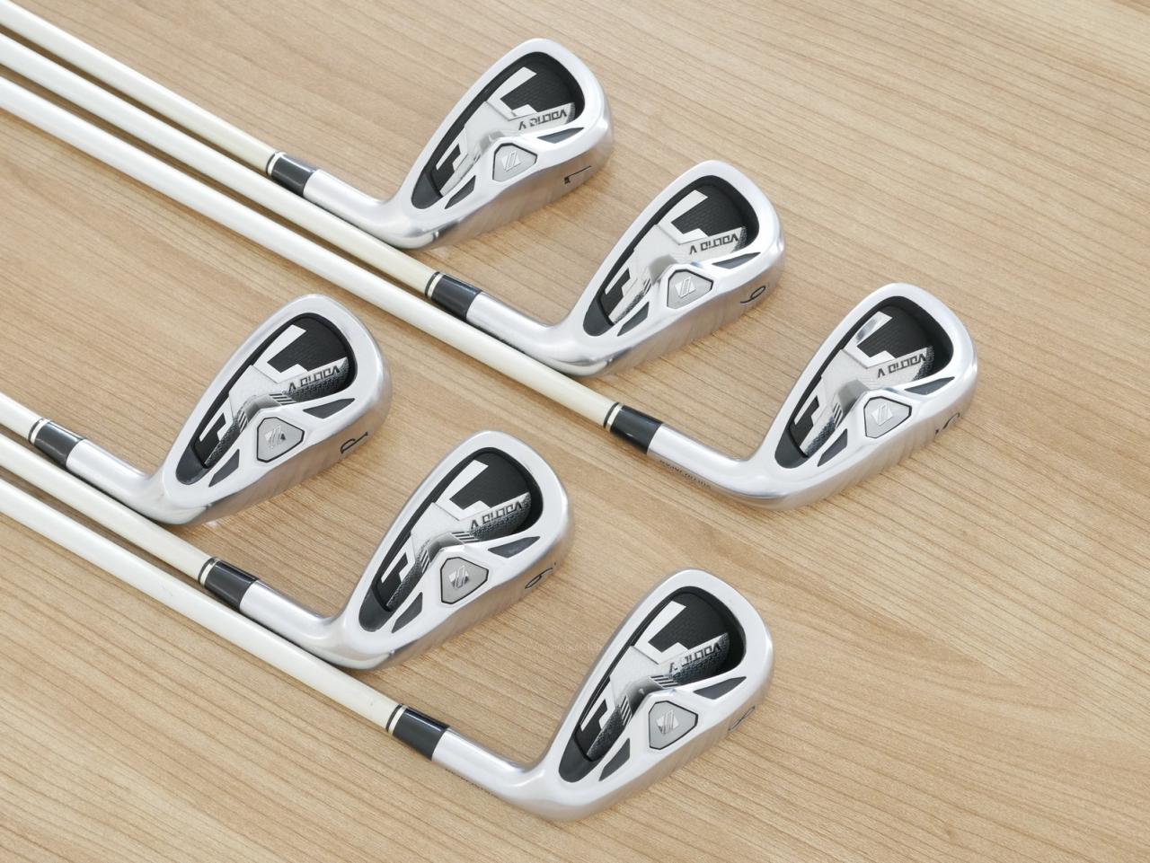 Iron set : Katana : ชุดเหล็ก Katana Voltio II Hi V (หน้าเด้ง ใบใหญ่ ตีง่าย ไกล สวย) มีเหล็ก 5-Pw ก้าน Tour AD VT-5 Flex R
