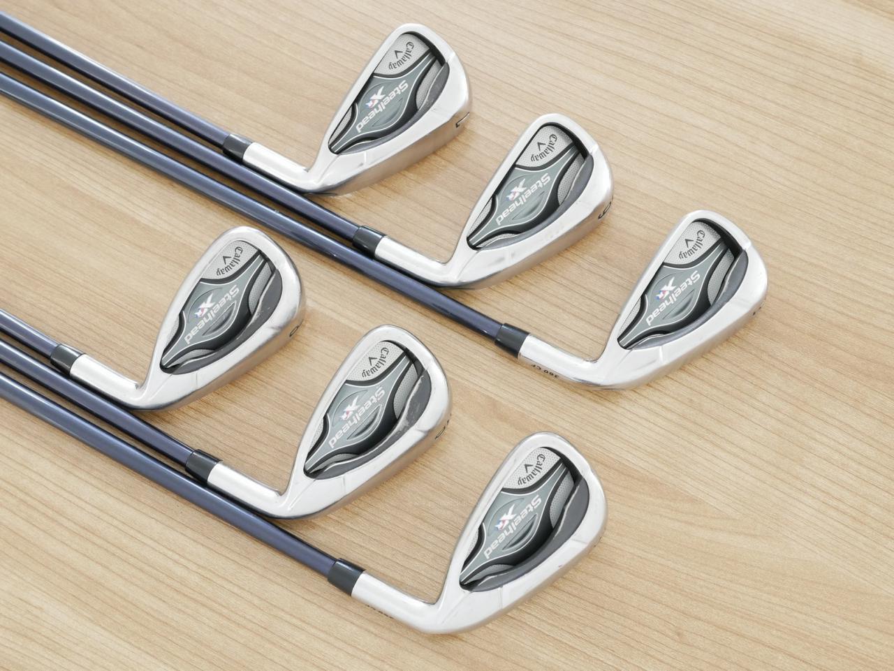 Iron set : Callaway : ชุดเหล็ก Callaway Steelhead XR (ปี 2017 ง่าย ไกล) มีเหล็ก 5-Pw (6 ชิ้น) ก้านกราไฟต์ Flex R