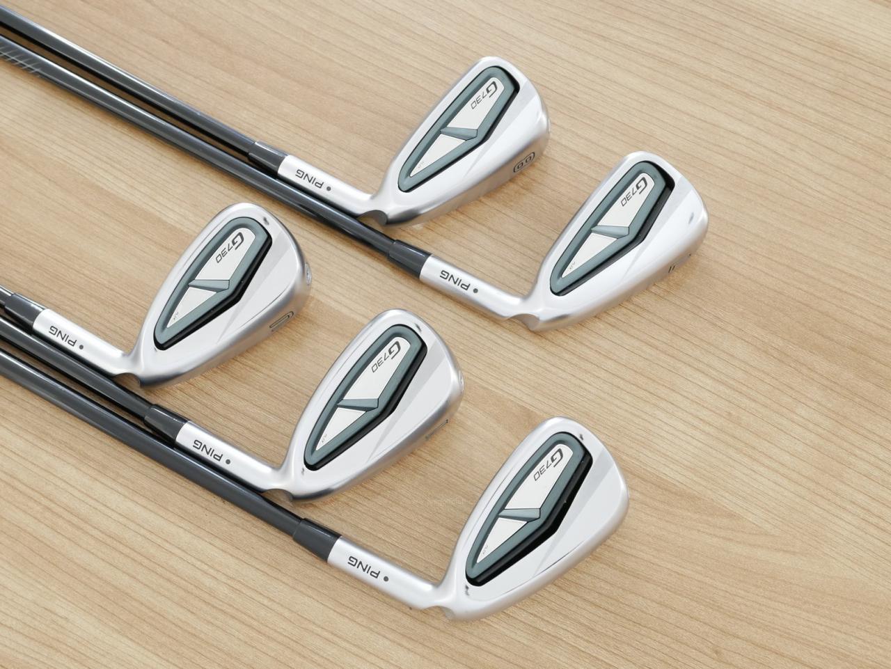 Iron set : Ping : ชุดเหล็ก Ping G730 (รุ่นล่าสุด ปี 2024 Japan Spec. ใบใหญ่ ง่ายที่สุด ไกลที่สุดของ Ping) มีเหล็ก 7-Pw,Aw (5 ชิ้น) ก้านกราไฟต์ Ping ALTA J CB Flex R