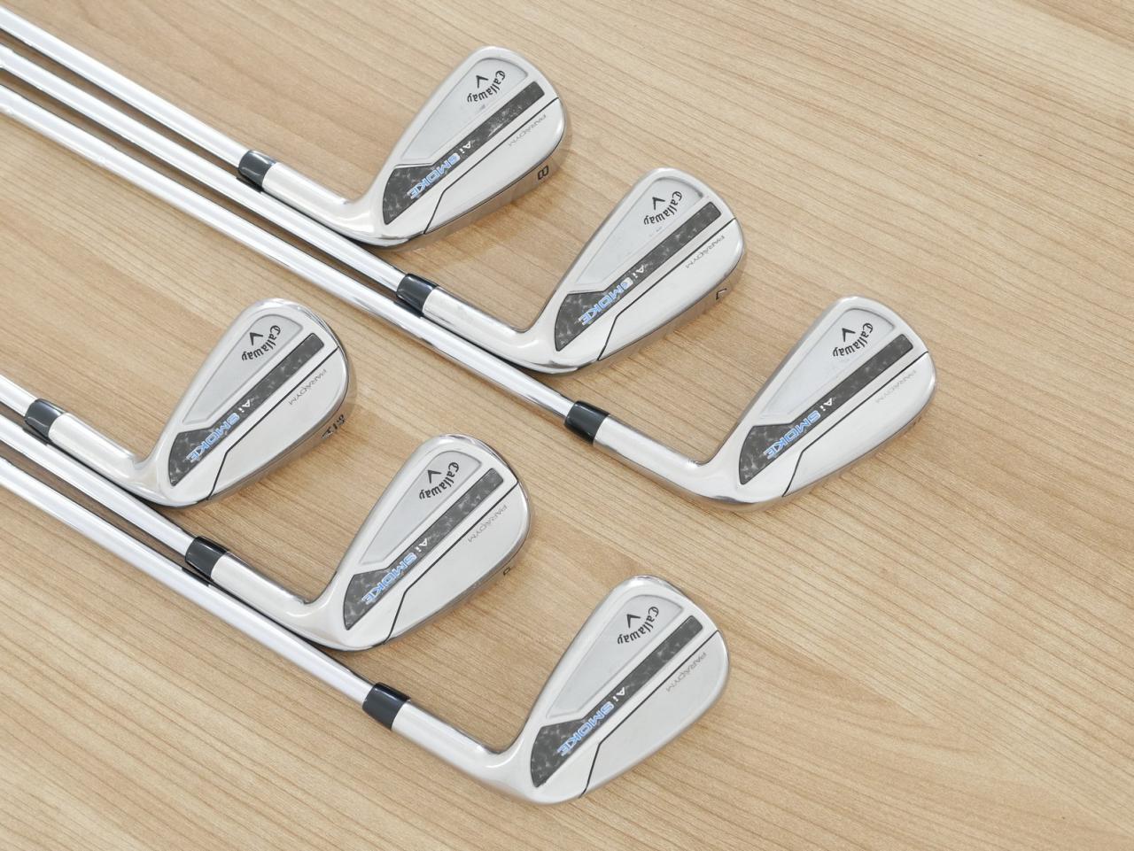 Iron set : Callaway : ชุดเหล็ก Callaway Paradym Ai Smoke (ออกปี 2024 ตีง่ายมาก ไกล Japan Spec.) มีเหล็ก 6-Pw,Aw (6 ชิ้น) ก้านเหล็ก Dynamic Gold 105 R300