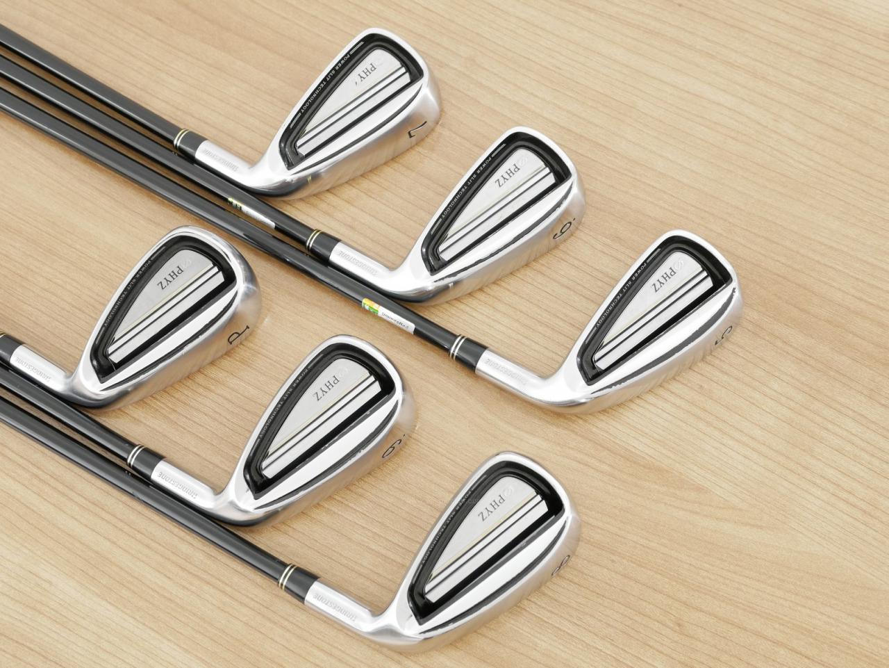 Iron set : Tourstage : ชุดเหล็ก Tourstage PHYZ III (ปี 2017 ซีรี่ย์ท๊อป ใบใหญ่ ตีง่าย ไกล) มีเหล็ก 5-Pw (6 ชิ้น) ก้านกราไฟต์ Flex R