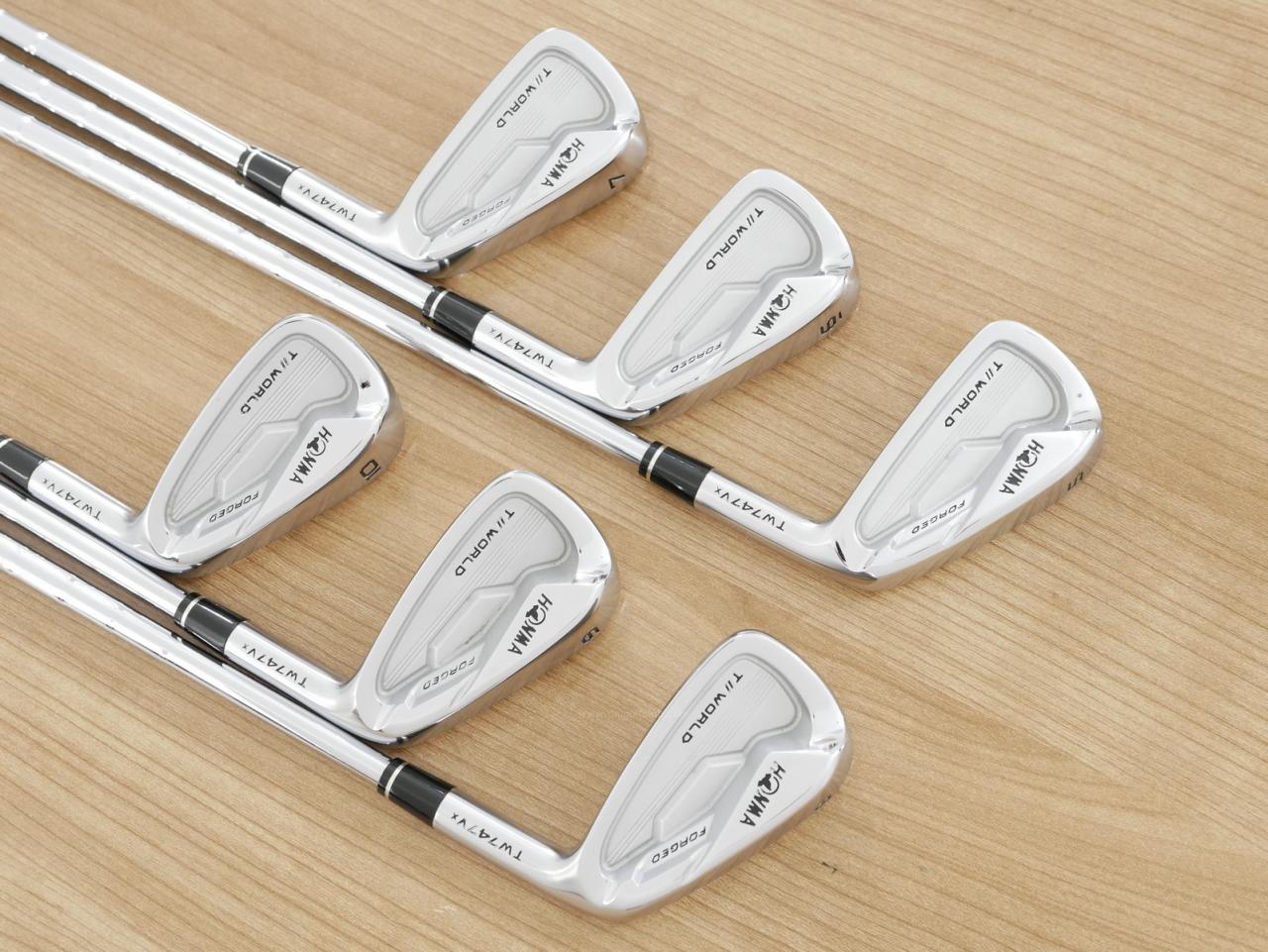 Iron set : Honma : ชุดเหล็ก Honma Tour World TW747Vx Forged (ปี 2019) มีเหล็ก 5-10 (6 ชิ้น) ก้านเหล็ก NS Pro Modus Flex S