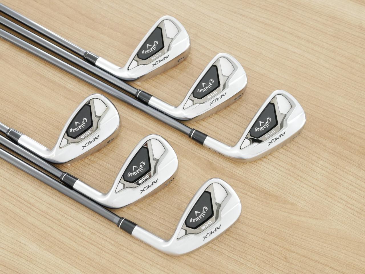 Iron set : Callaway : ชุดเหล็ก Callaway APEX DCB Forged (ปี 2022) มีเหล็ก 5-Pw (6 ชิ้น) ก้านกราไฟต์ Mitsubishi Diamana 55 Flex R