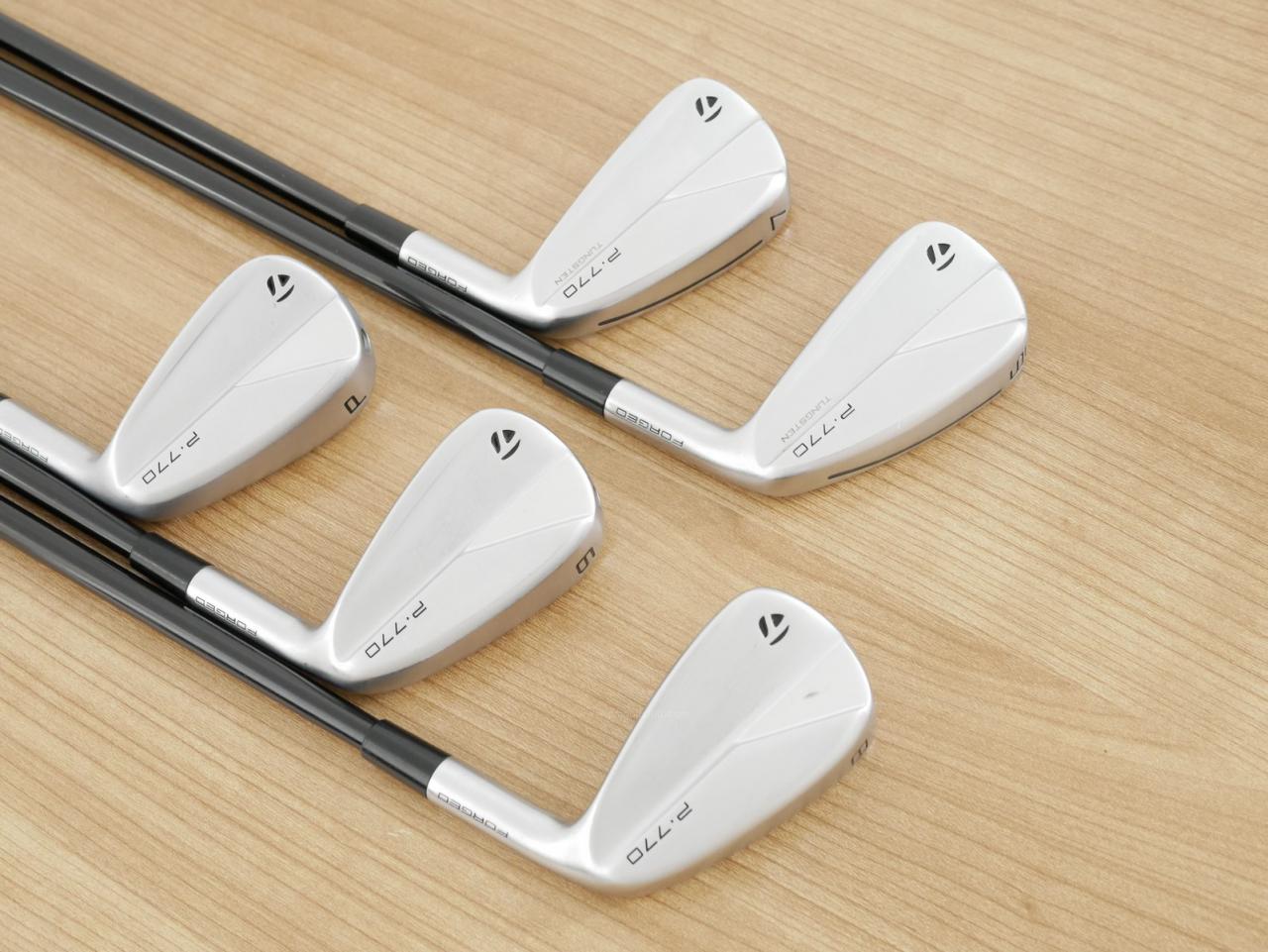 Iron set : Taylormade : ชุดเหล็ก Taylormade P770 Forged (รุ่นปี 2023 นุ่ม แน่น)  มีเหล็ก 6-Pw (5 ชิ้น) ก้านกราไฟต์ Mitsubishi Diamana Thump i95 Flex S