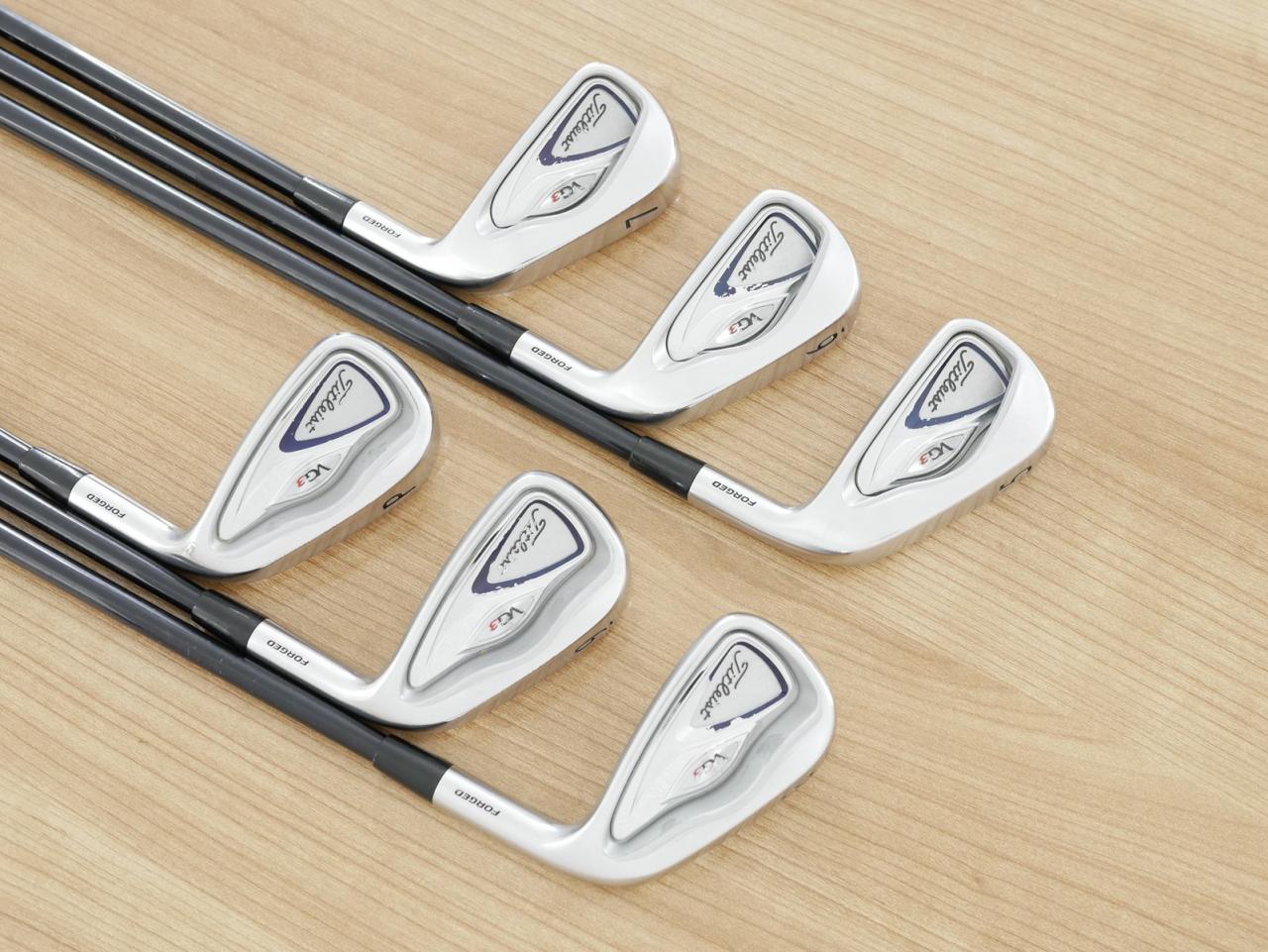 Iron set : Titleist : ชุดเหล็ก Titleist VG3 Forged (Japan Spec. ออกปี 2015) มีเหล็ก 5-Pw (6 ชิ้น) ก้านกราไฟต์ Mitsubishi Rayon VGi 60 Flex S
