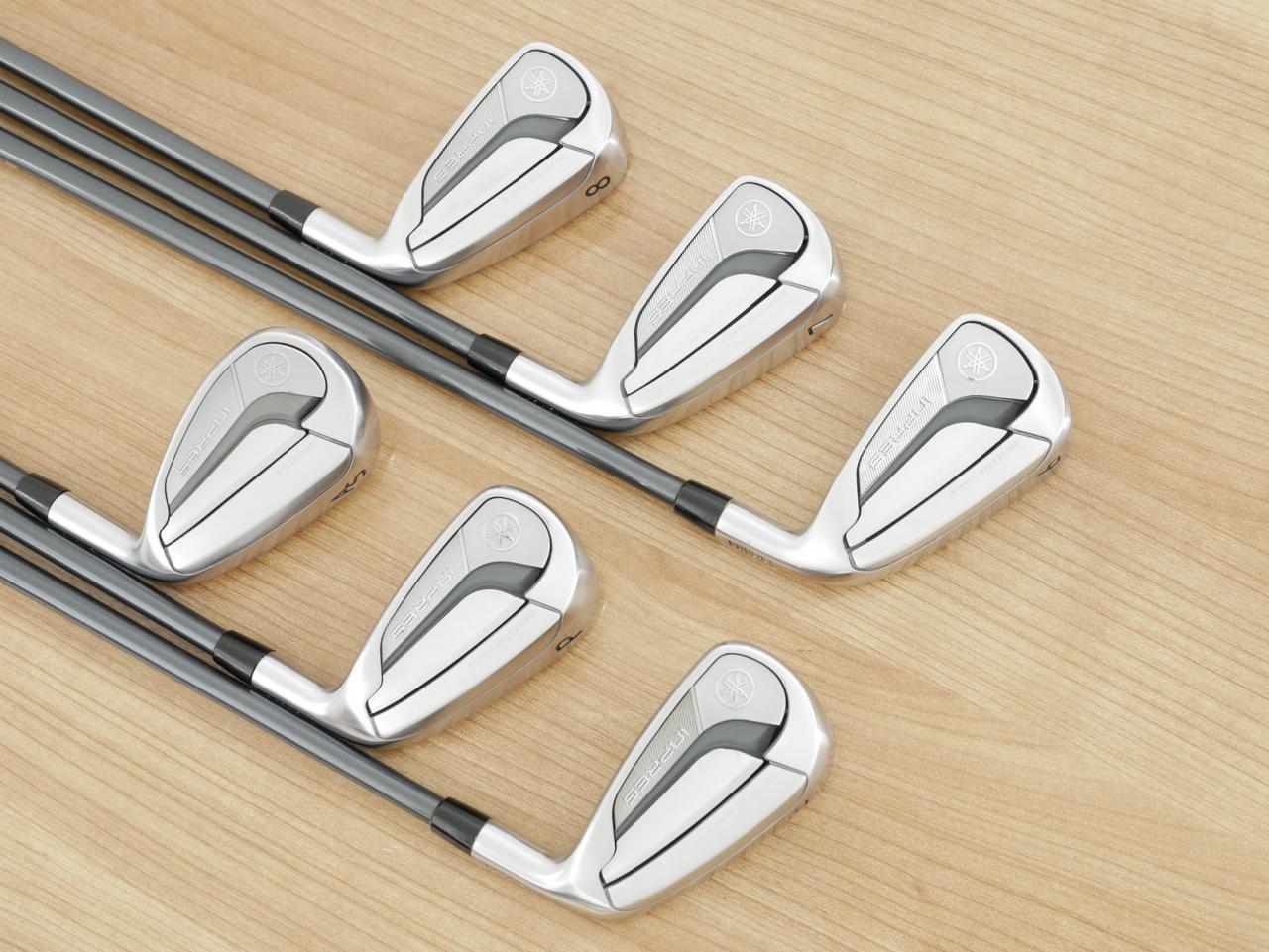 Iron set : Yamaha : ชุดเหล็ก Yamaha Inpres DriveStar Type S (รุ่นล่าสุด ปี 2025 ตีไกลที่สุด ไกลกว่าเหล็กทั่วไป 2 เบอร์ หน้าเด้งมากๆ) มีเหล็ก 6-Pw,As (6 ชิ้น) ก้านกราไฟต์ Fujikura Speeder NX M-425i Flex SR