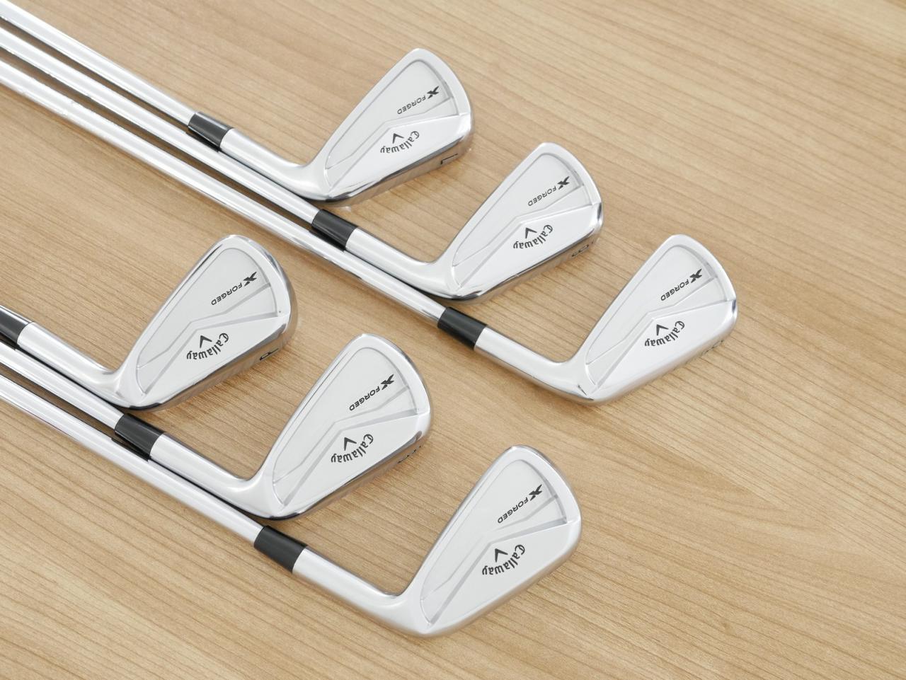 Iron set : Callaway : ชุดเหล็ก Callaway X Forged (รุ่นล่าสุด ปี 2024 นุ่ม แน่น หล่อมาก) มีเหล็ก 5-Pw (6 ชิ้น) ก้านเหล็ก NS Pro Modus 105 Flex S