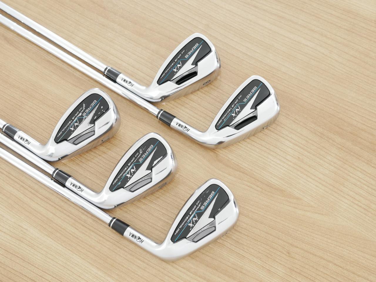 Iron set : Honma : ชุดเหล็ก Honma Beres NX (รุ่นปี 2023) มีเหล็ก 7-11 (5 ชิ้น) ก้านเหล็ก NS Pro Zelos Flex S