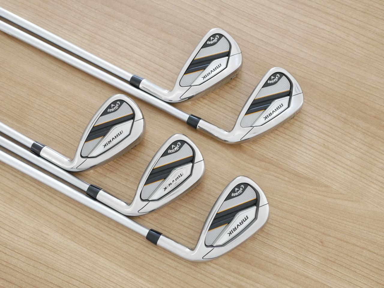Iron set : Callaway : ชุดเหล็ก Callaway Mavrik (ปี 2020 ตีง่าย ไกลมากๆ) มีเหล็ก 6-Pw (5 ชิ้น) ก้านกราไฟต์ Mitsubishi Diamana 50 Flex S