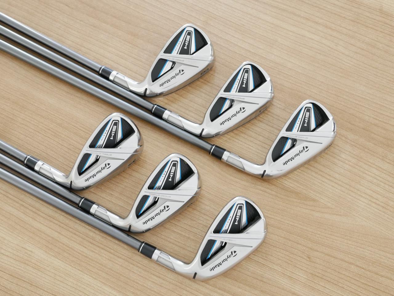 Iron set : Taylormade : ชุดเหล็ก Taylormade SIM MAX (ออกปี 2020 Japan Spec.) มีเหล็ก 6-Pw,Aw (6 ชิ้น) ก้านกราไฟต์ Mitsubishi Tensei TM60 Flex R