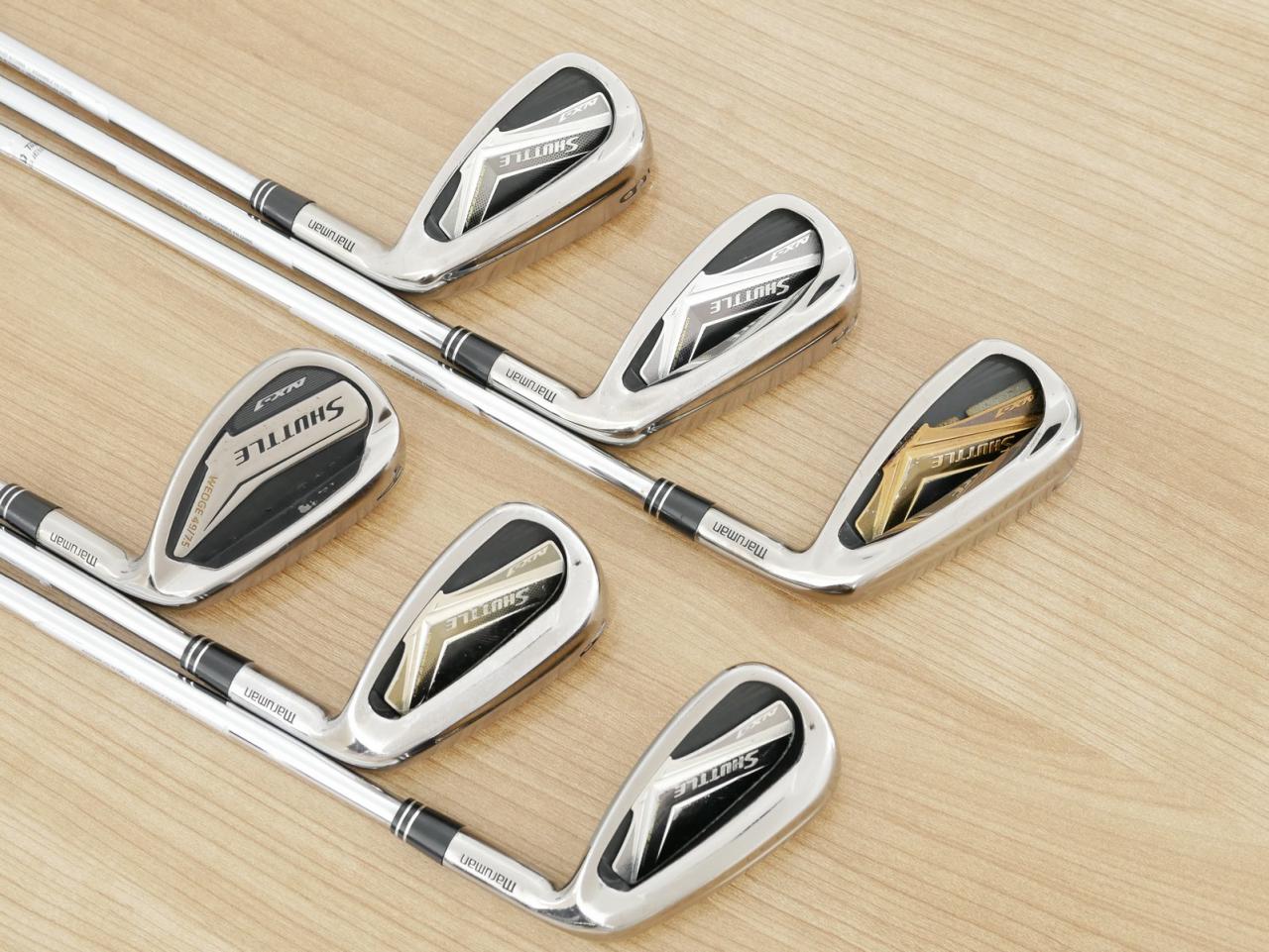 Iron set : Maruman : ชุดเหล็ก Maruman Shuttle NX-1 (ออกปี 2018 หน้าเด้งสุดๆ โกงสุดๆ เหล็ก 7 Loft 27) มีเหล็ก 7-Pw,Pa,Aw (6 ชิ้น) ก้านเหล็ก Flex S