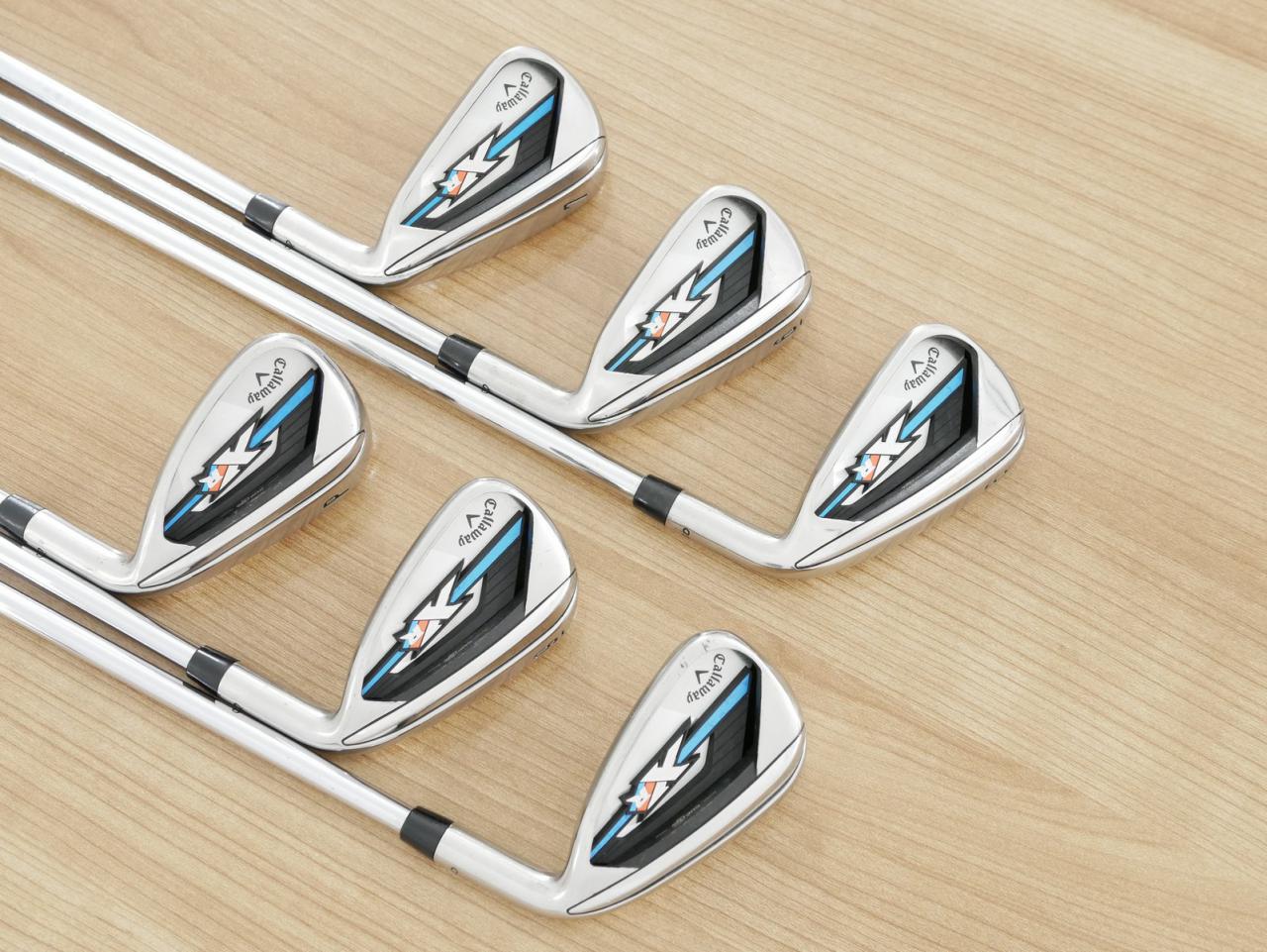 Iron set : Callaway : ชุดเหล็ก Callaway XR OS (ใบใหญ่ ตีง่ายมาก) มีเหล็ก 5-Pw (6 ชิ้น) ก้านเหล็ก NS Pro 850 Flex R