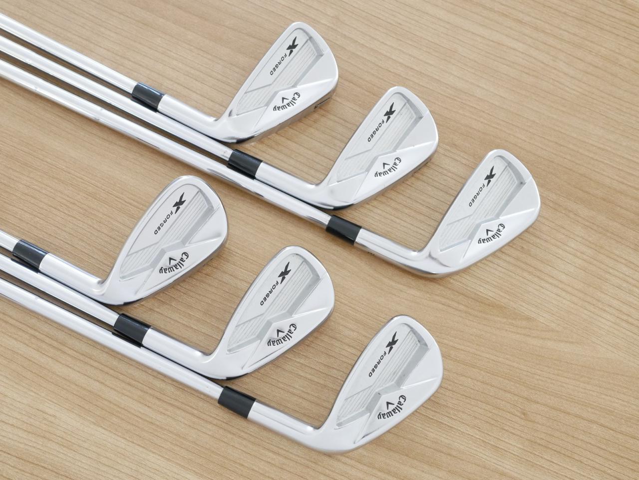 Iron set : Callaway : ชุดเหล็ก Callaway X Forged (ปี 2019) มีเหล็ก 5-Pw (6 ชิ้น) ก้านเหล็ก Dynamic Gold X100