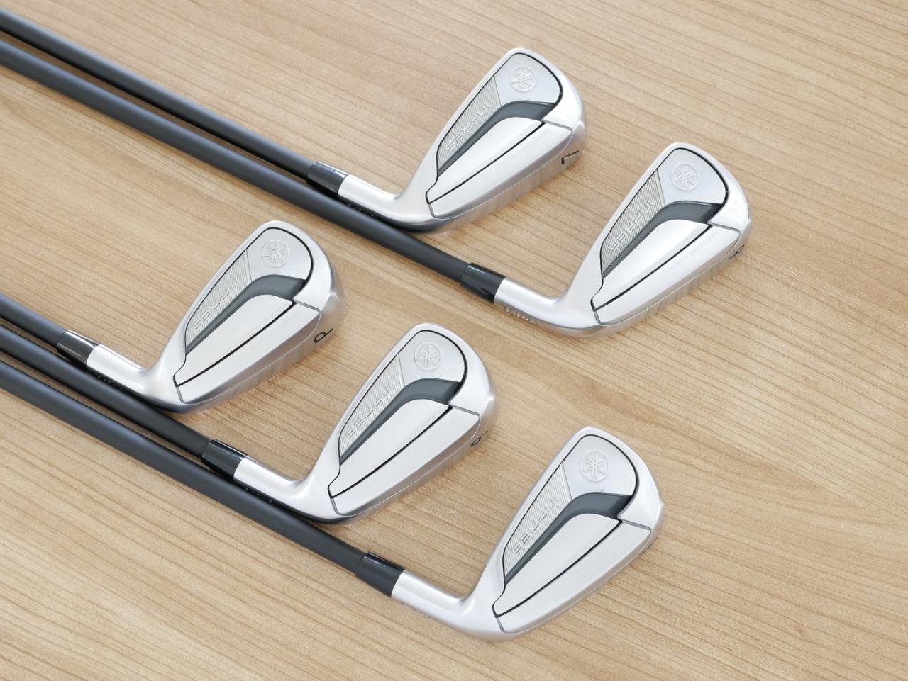 Iron set : Yamaha : ชุดเหล็ก Yamaha Inpres DriveStar Type S (รุ่นล่าสุด ปี 2025 ตีไกลที่สุด ไกลกว่าเหล็กทั่วไป 2 เบอร์ หน้าเด้งมากๆ) มีเหล็ก 6-Pw (5 ชิ้น) ก้านกราไฟต์ Fujikura TRAVIL 75 Flex R