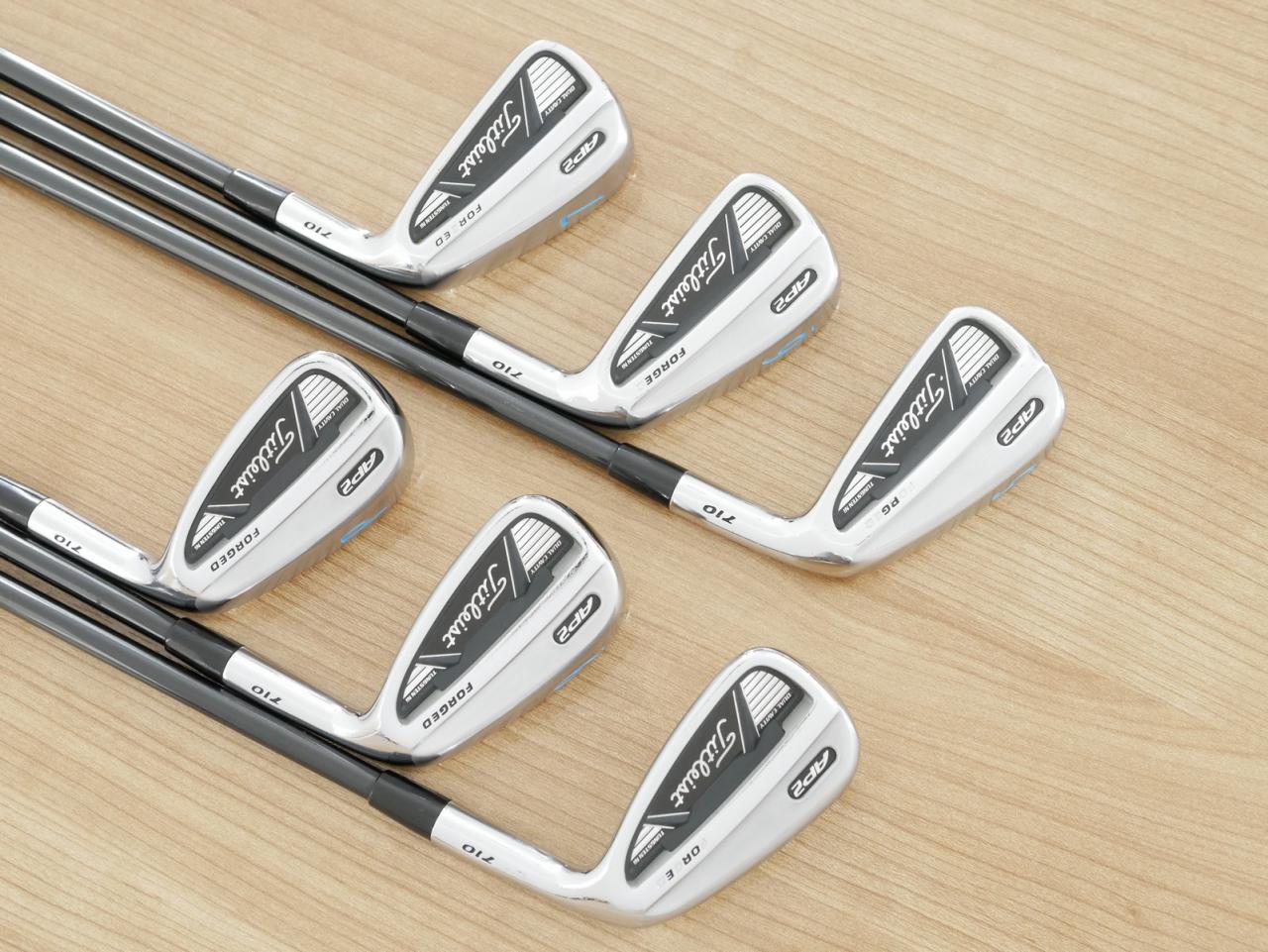 Iron set : Titleist : ชุดเหล็ก Titleist AP2 710 Forged มีเหล็ก 5-Pw (6 ชิ้น) ก้านกราไฟต์ Fujikura Motore Flex R