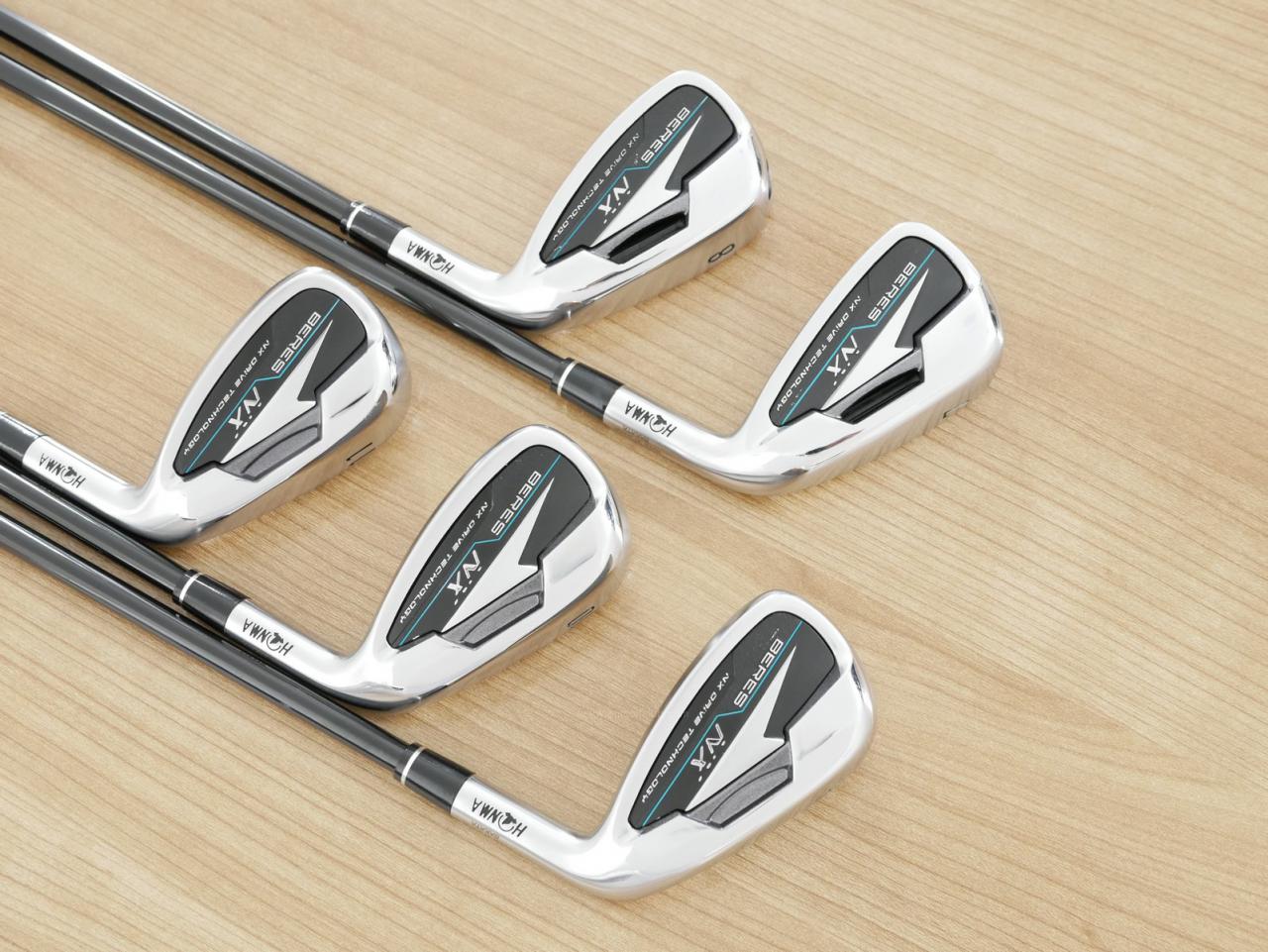 Iron set : Honma : ชุดเหล็ก Honma Beres NX (รุ่นปี 2023) มีเหล็ก 7-11 (5 ชิ้น) ก้านกราไฟต์ Honma Vizard 45 Flex S