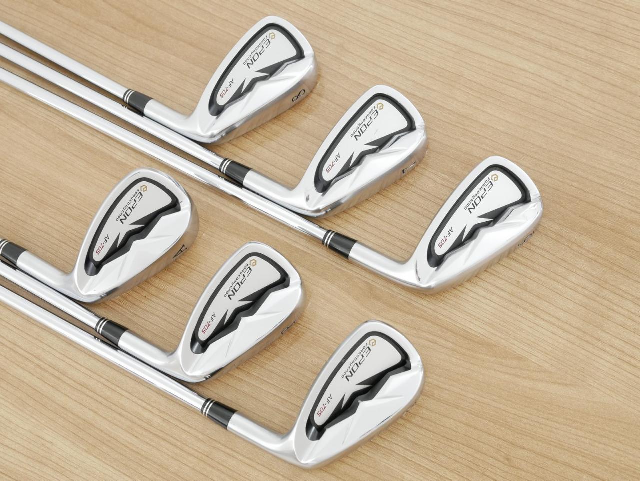 Iron set : Epon : ชุดเหล็ก EPON AF-705 Forged (ใบใหญ่ ตีง่าย ไกล) มีเหล็ก 6-Pw,Aw (6 ชิ้น) ก้านเหล็ก NS Pro ZELOS 7 Flex R