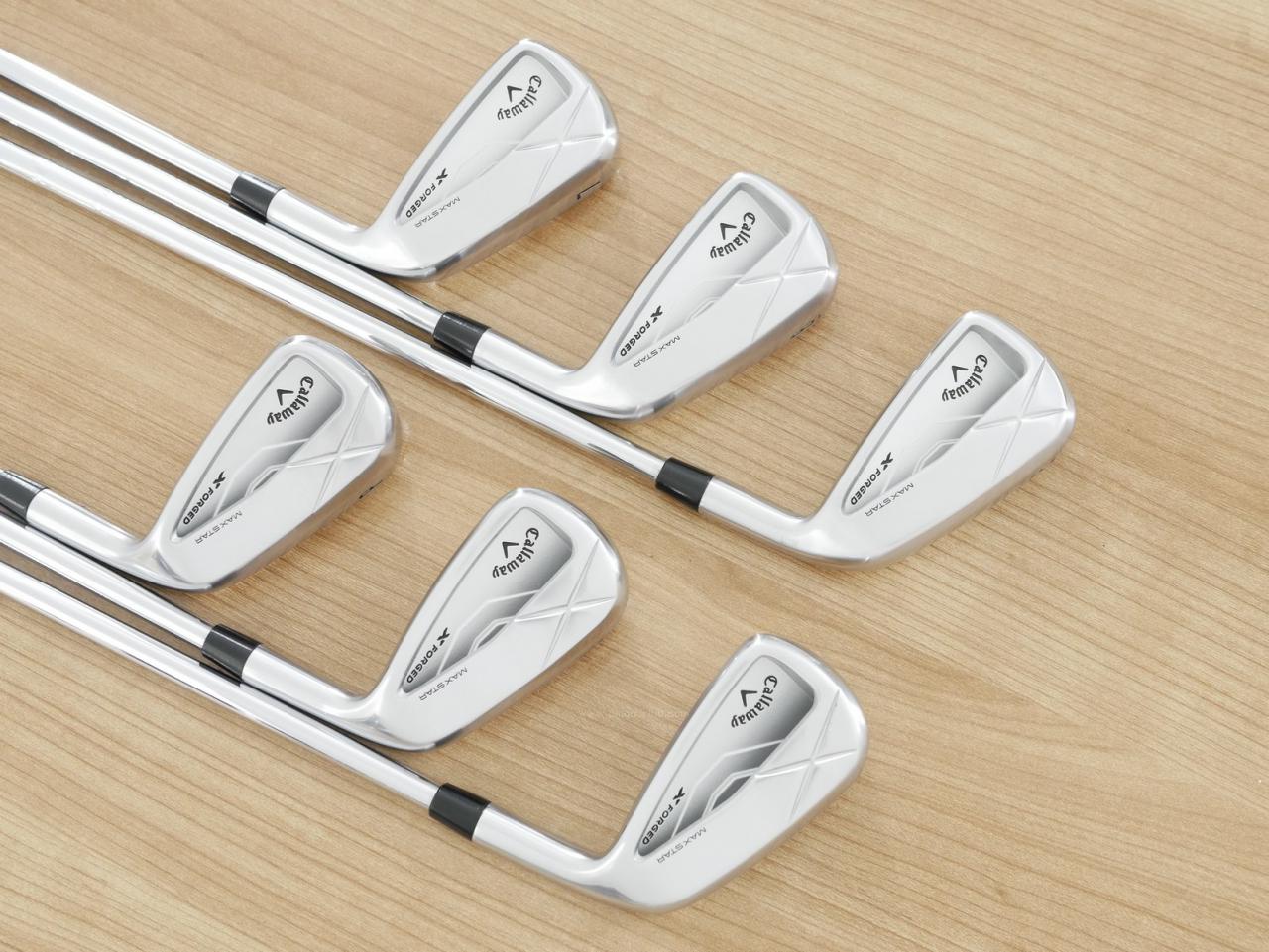 Iron set : Callaway : ชุดเหล็ก Callaway X Forged MAX Star (รุ่นล่าสุด ออกปี 2025) มีเหล็ก 5-Pw (6 ชิ้น) ก้านเหล็ก NS Pro 950 Flex S