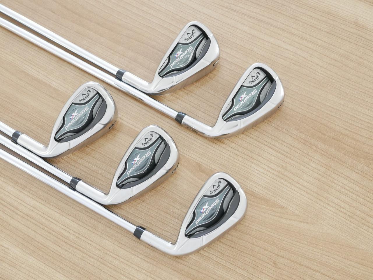 Iron set : Callaway : ชุดเหล็ก Callaway Steelhead XR (ปี 2017 ง่าย ไกล) มีเหล็ก 6-Pw (5 ชิ้น) ก้านเหล็ก NS Pro Zelos 8 Flex R