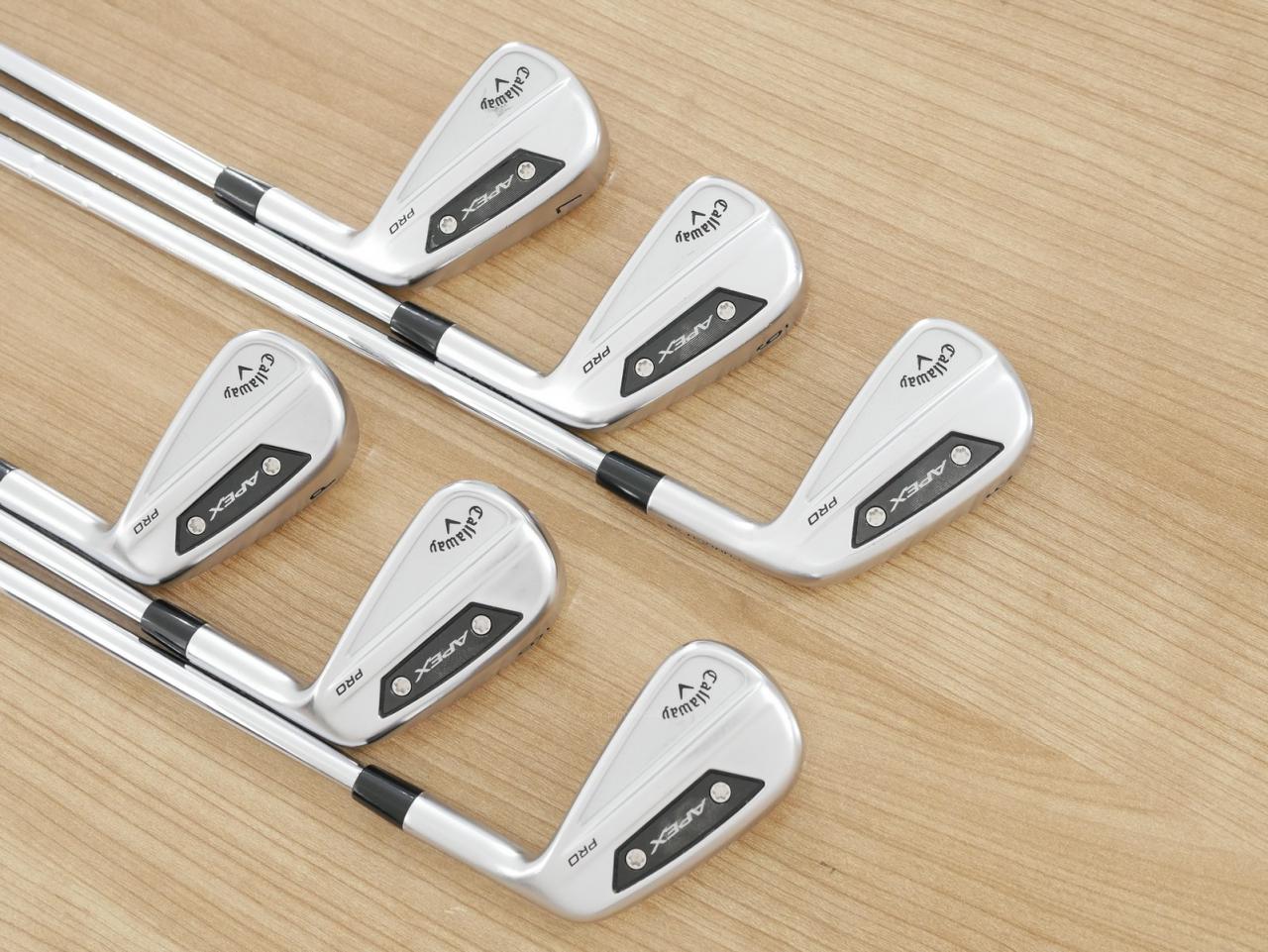 Iron set : Callaway : ชุดเหล็ก Callaway APEX Pro Forged (ออกปี 2024) มีเหล็ก 5-Pw (6 ชิ้น) ก้านเหล็ก NS Pro Modus 105 Flex S