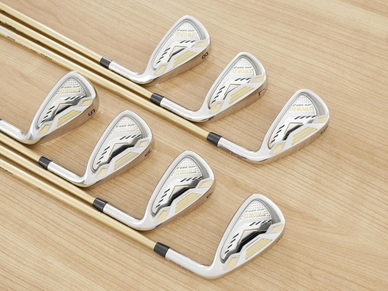 Iron set : Katana : ชุดเหล็ก Katana Sword ATC-589b (ปี 2017) มีเหล็ก 6-Pw,Aw,Sw (7 ชิ้น) ก้านกราไฟต์ Fujikura Speeder 589 Flex SR