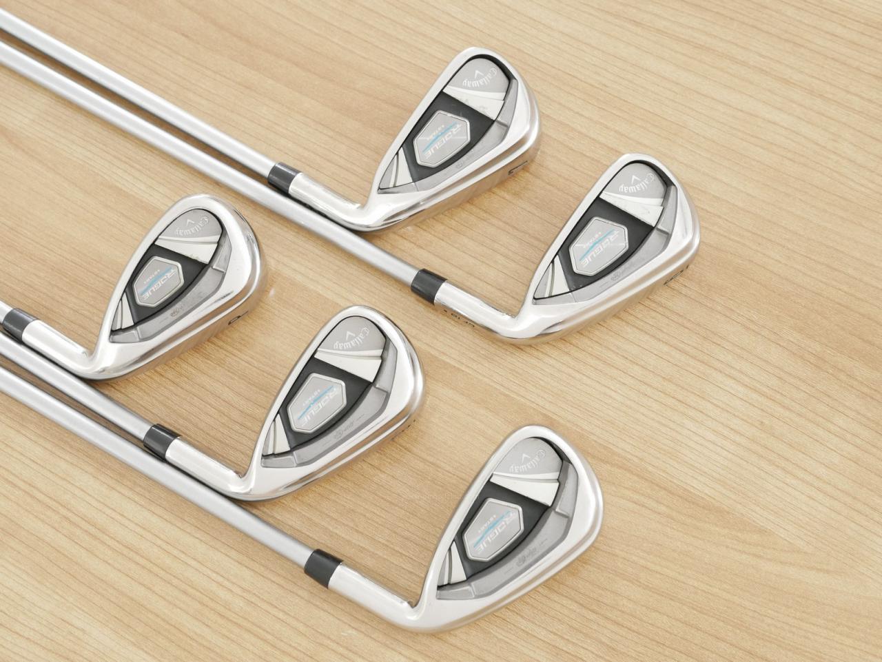 Iron set : Callaway : ชุดเหล็ก Callaway Rogue Star CF18 (ออกปี 2018 ตีง่าย ไกลมากๆ) มีเหล็ก 6-Pw (5 ชิ้น) ก้านกราไฟต์ Mitsubishi FUBUKI 50 Flex R