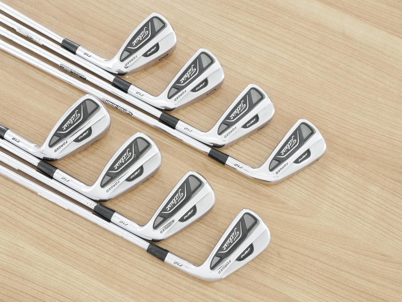 Iron set : Titleist : ชุดเหล็ก Titleist AP2 712 Forged มีเหล็ก 3-Pw (8 ชิ้น) ก้านเหล็ก NS Pro 950 Flex S