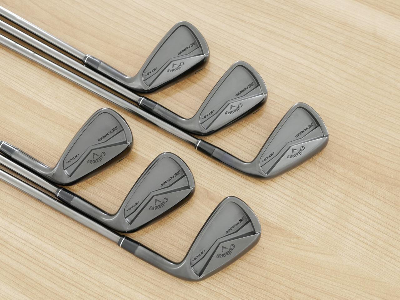 Iron set : Callaway : ชุดเหล็ก Callaway X Forged Star Black Limited (ออกปี 2024 หายากมากๆ) มีเหล็ก 5-Pw (6 ชิ้น) ก้านเหล็ก NS Pro 950 NEO Black Flex S