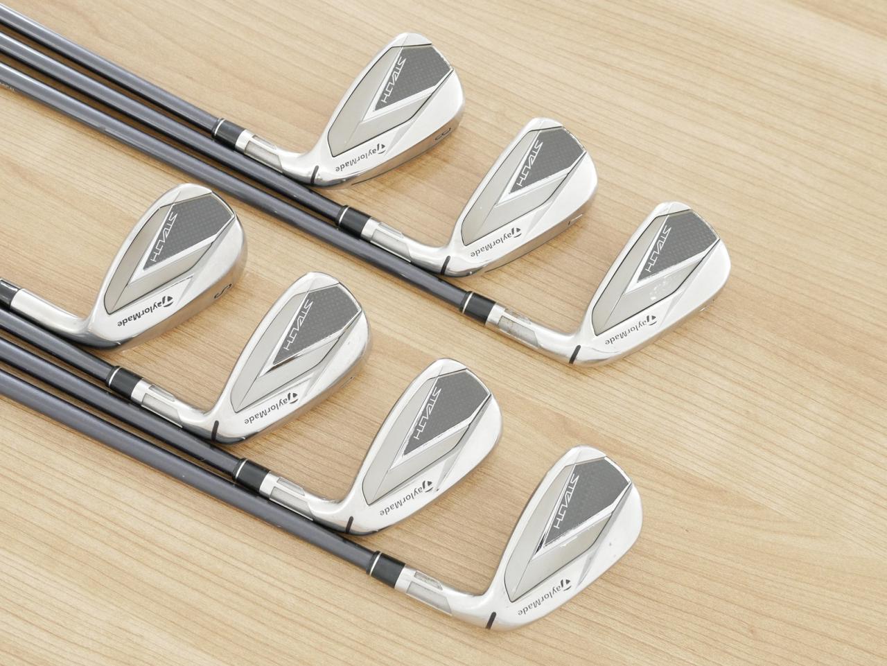 Iron set : Taylormade : ชุดเหล็ก Taylormade Stealth (ออกปี 2022 Japan Spec.) มีเหล็ก 6-Pw,Aw,Sw (7 ชิ้น) ก้านกราไฟต์ Mitsubishi Tensei TM60 Flex R