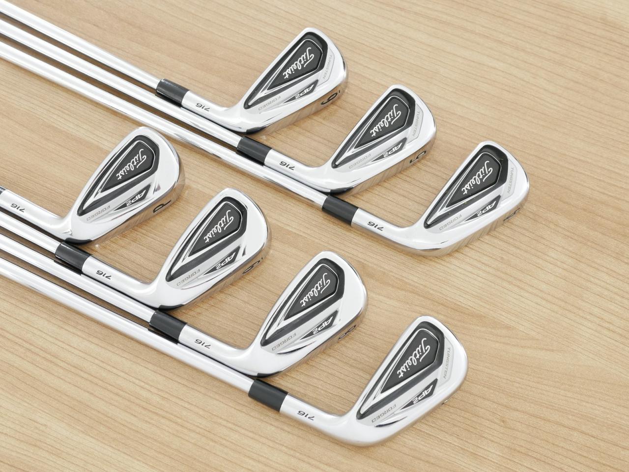 Iron set : Titleist : ชุดเหล็ก Titleist AP2 716 Forged มีเหล็ก 4-Pw (7 ชิ้น) ก้านเหล็ก Project X LZ 120g 6.0 Flex SX
