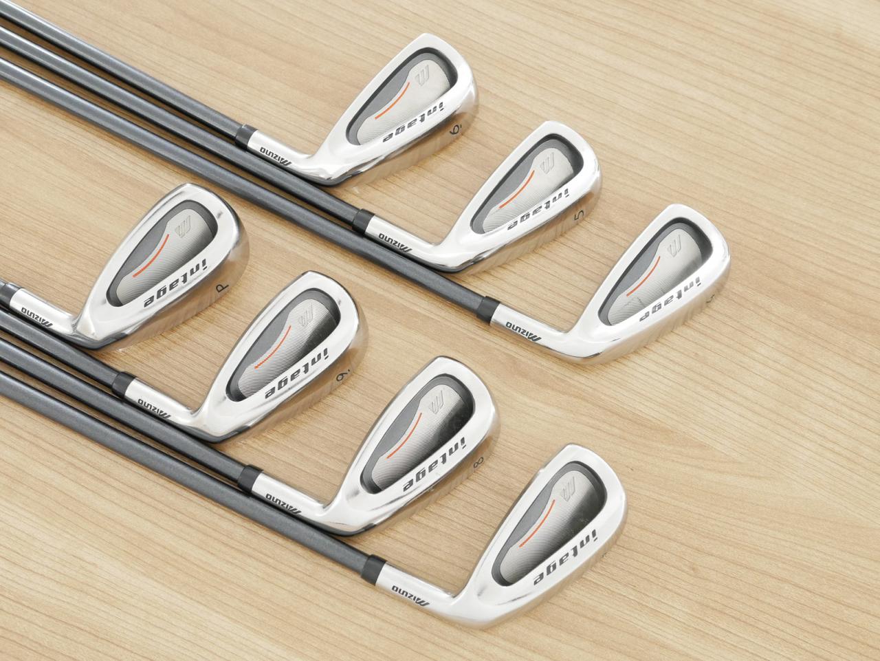 Iron set : Mizuno : ชุดเหล็ก Mizuno Intage Titanium (รุ่นท๊อป ใบใหญ่ ตีไกลมาก) มีเหล็ก 4-Pw (7 ชิ้น) ก้านกราไฟต์ Flex R