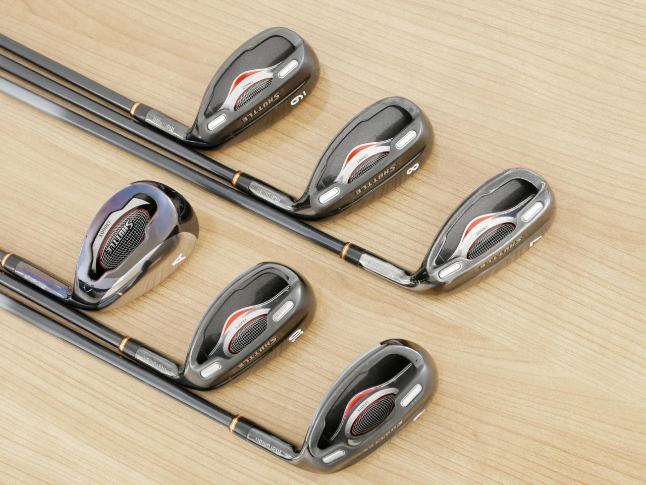 Iron set : Maruman : ชุดเหล็กกระเทย Maruman Shuttle i3000x มีเหล็ก 7-10,Pw,Aw (6 ชิ้น เทียบเท่า 6-Pw,Sw) ก้านกราไฟต์ Flex R 