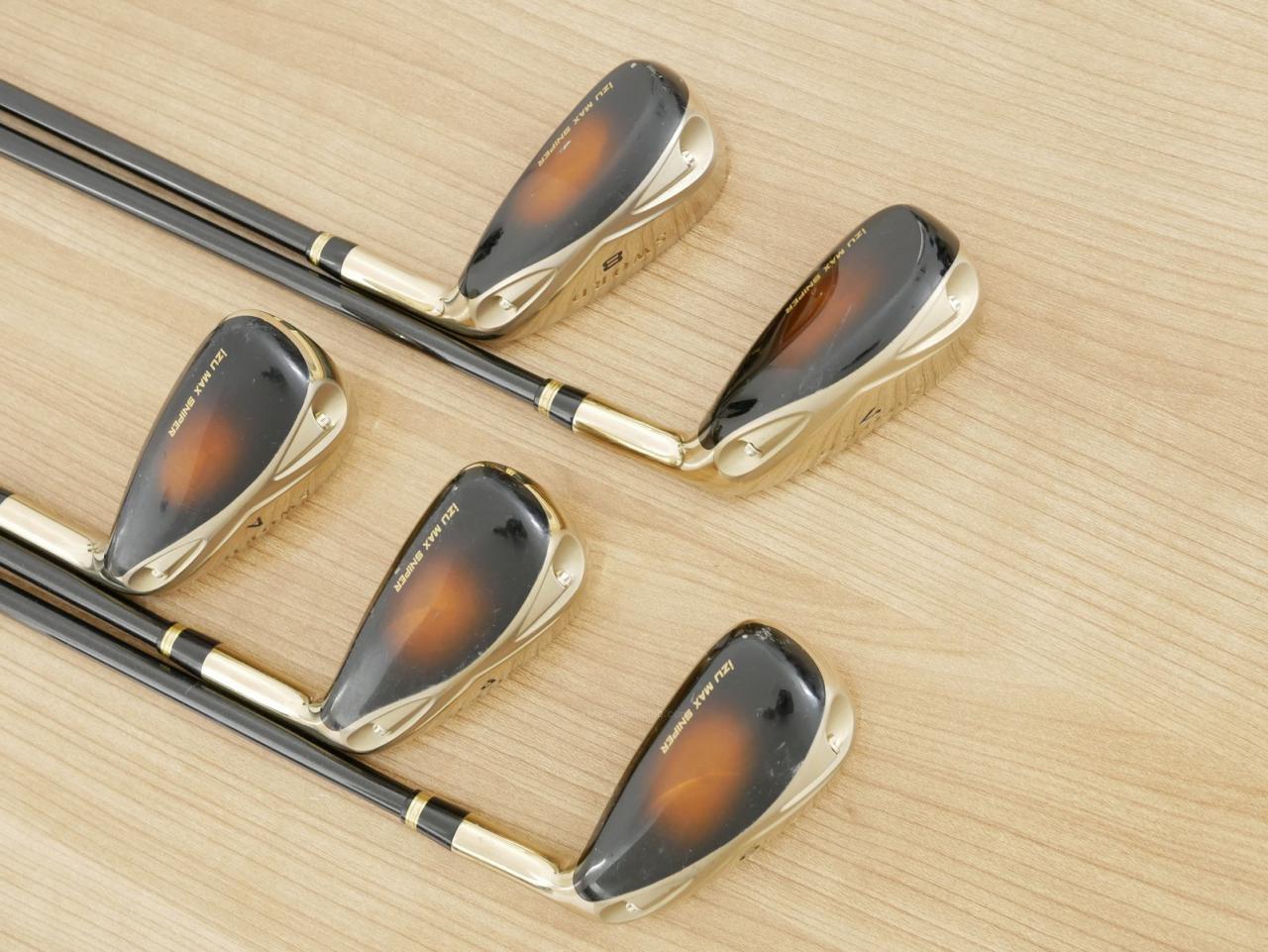 Iron set : Katana : ชุดเหล็กกระเทย Katana Izu Max Sniper มีเหล็ก 7-Pw,Aw (5 ชิ้น เบอร์ 7 ตีระยะเท่าเหล็ก 6 ปกติ) ก้านกราไฟต์ Flex R