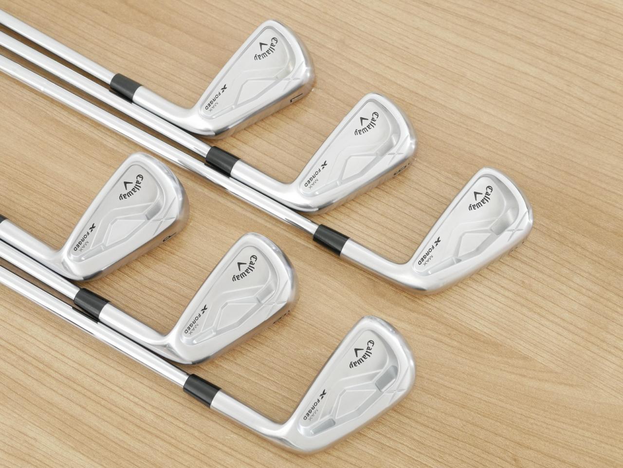 Iron set : Callaway : ชุดเหล็ก Callaway X Forged MAX (รุ่นล่าสุด ออกปี 2025) มีเหล็ก 5-Pw (6 ชิ้น) ก้านเหล็ก NS Pro Modus 105 Flex S