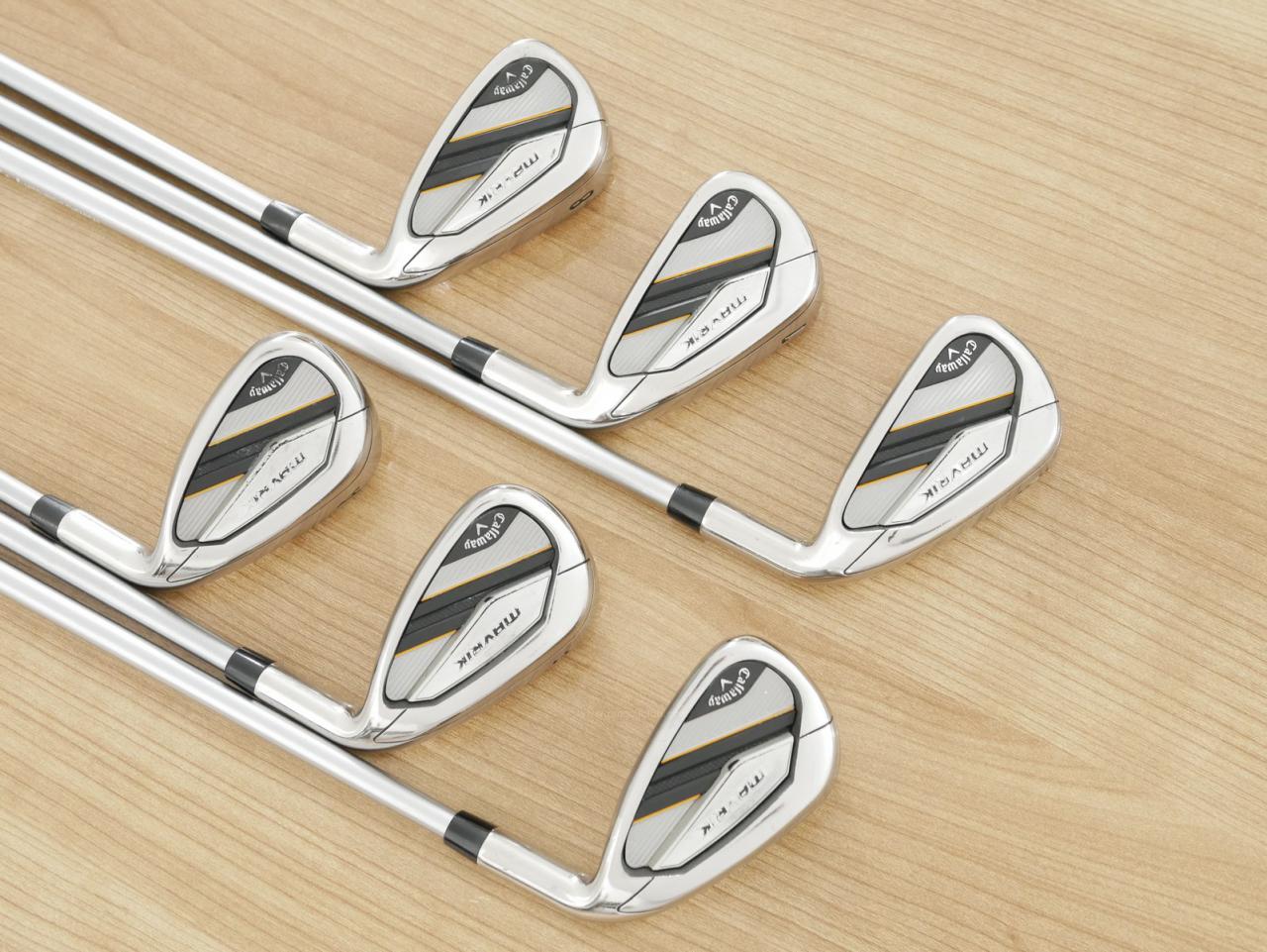 Iron set : Callaway : ชุดเหล็ก Callaway Mavrik (ปี 2020 ตีง่าย ไกลมากๆ) มีเหล็ก 6-Pw,Aw (6 ชิ้น) ก้านกราไฟต์ Mitsubishi Diamana 50 Flex S