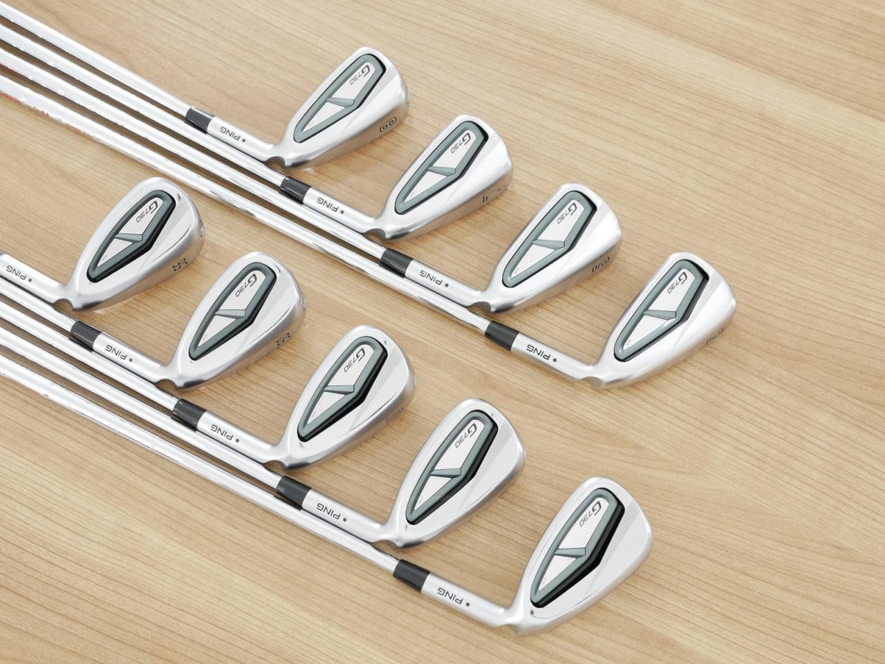 Iron set : Ping : ชุดเหล็ก Ping G730 (รุ่นล่าสุด ปี 2024 Japan Spec. ใบใหญ่ ง่ายที่สุด ไกลที่สุดของ Ping) มีเหล็ก 5-Pw,Aw,50,56 (9 ชิ้น) ก้านเหล็ก NS Pro Modus 105 Flex S