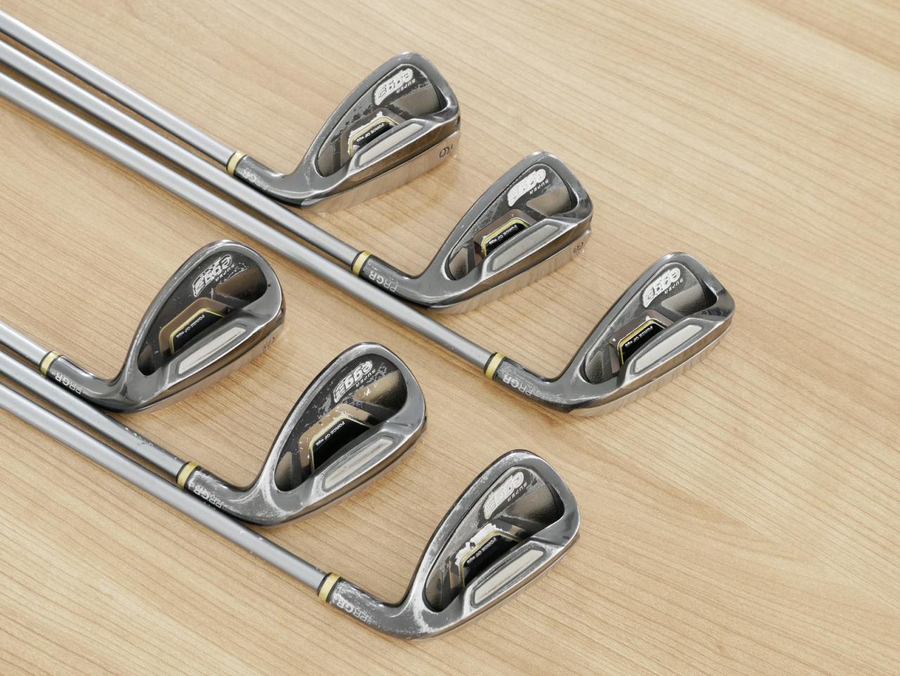 Iron set : PRGR : ชุดเหล็กกระเทย PRGR Super Egg Iron (ปี 2018 ตัวท๊อปสุด หน้าเด้งเกินกฏ ใช้แข่งไม่ได้ ตีไกมลมากๆ) มีเหล็ก 7-Pw,Aw,Sw (6 ชิ้น) ก้านกราไฟต์ Flex R2 (M-35)